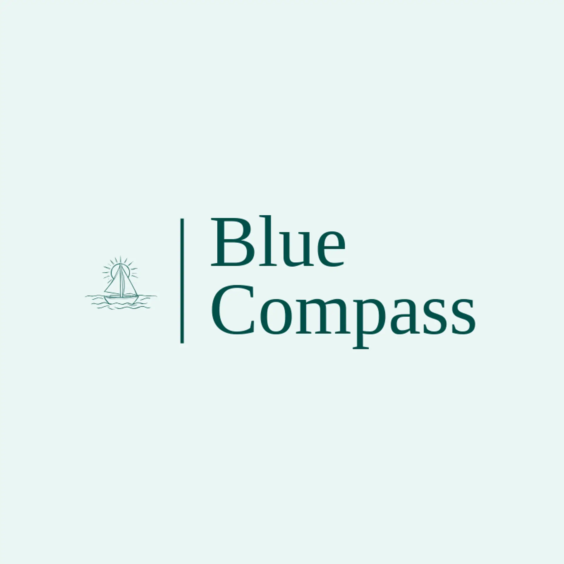 Blue Compass logo for beach