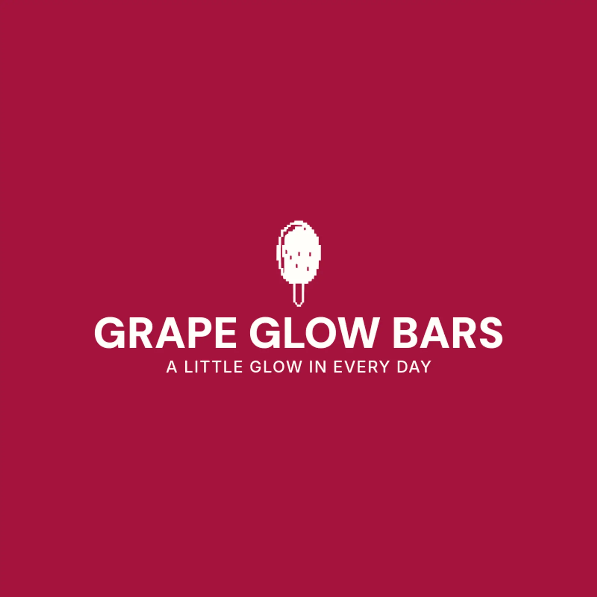 Grape Glow Bars logo for popsicle