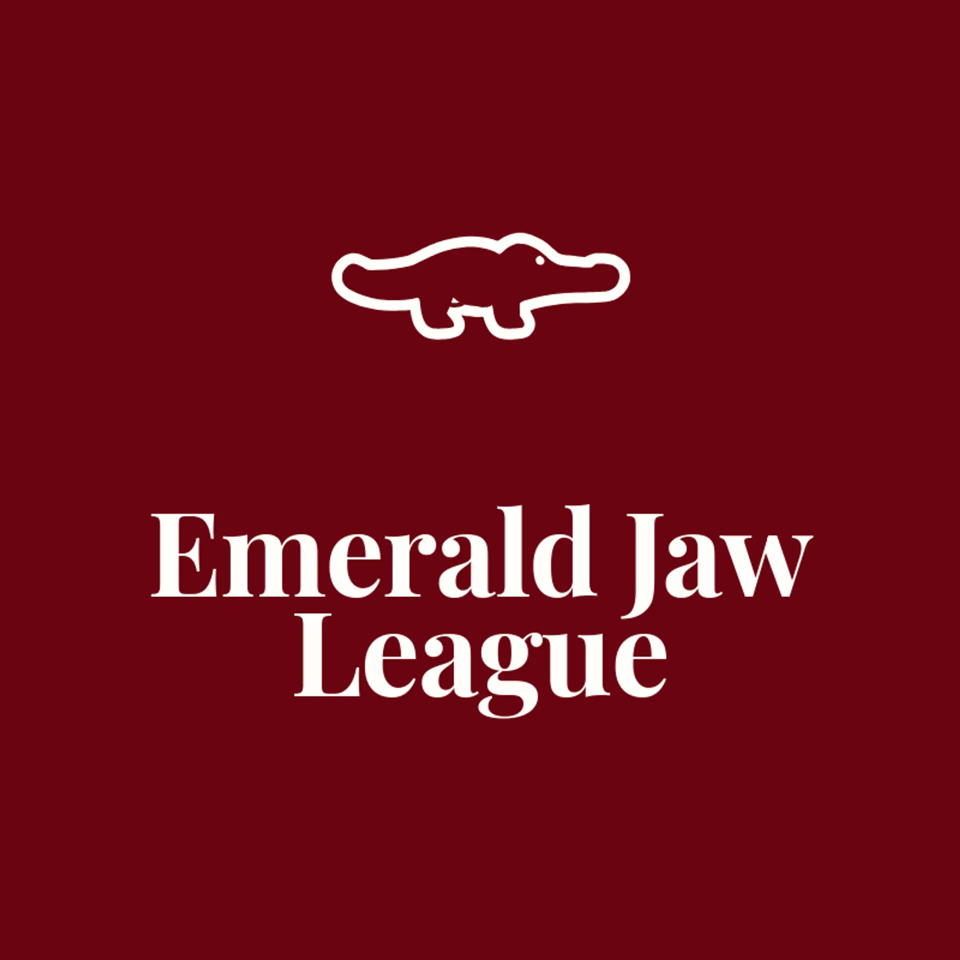 Emerald Jaw League logo for crocodile