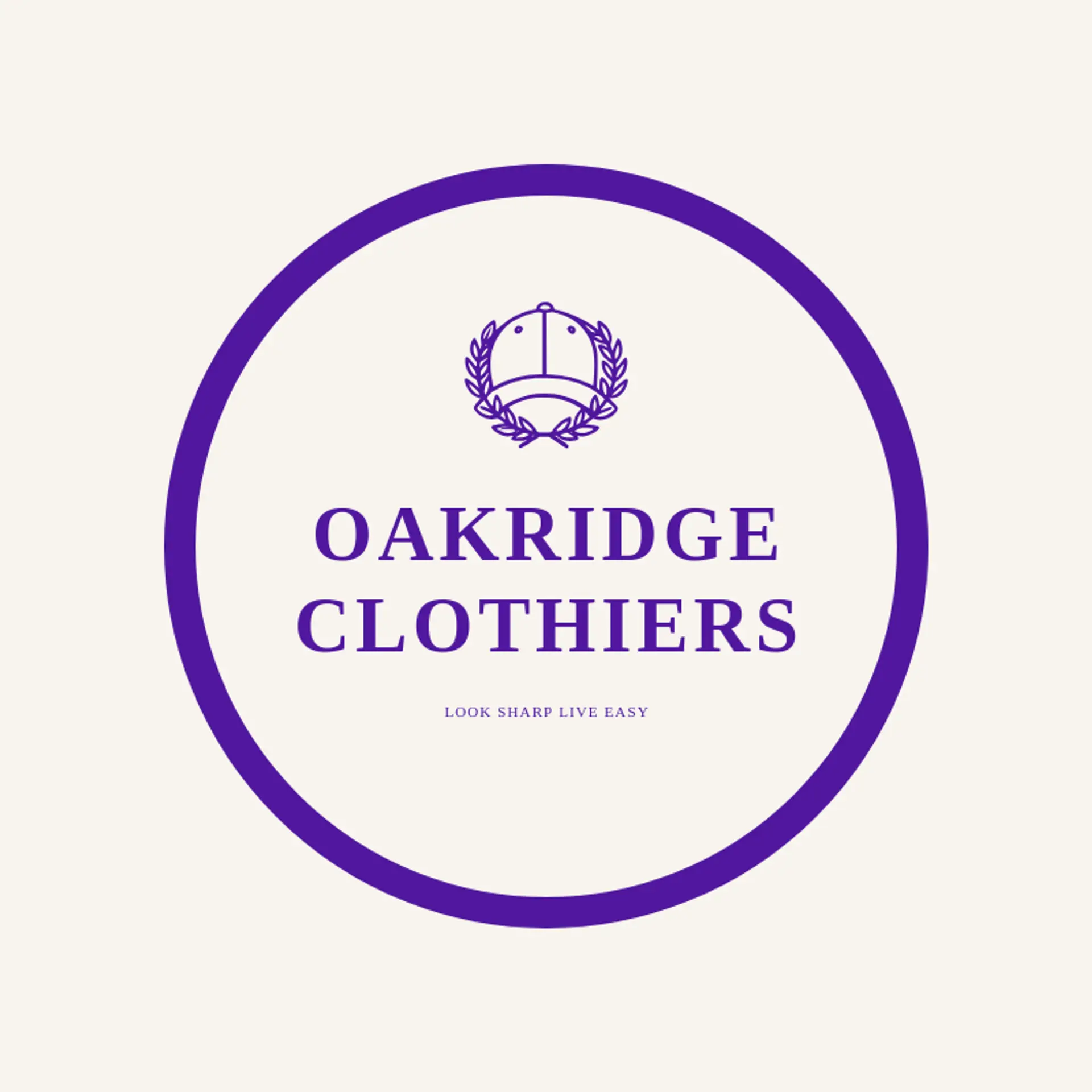 Oakridge Clothiers logo for mens fashion