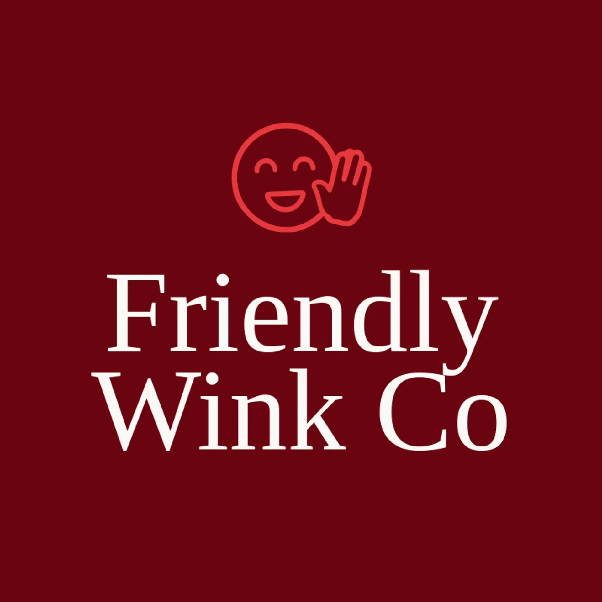 Friendly Wink Co logo for emoji