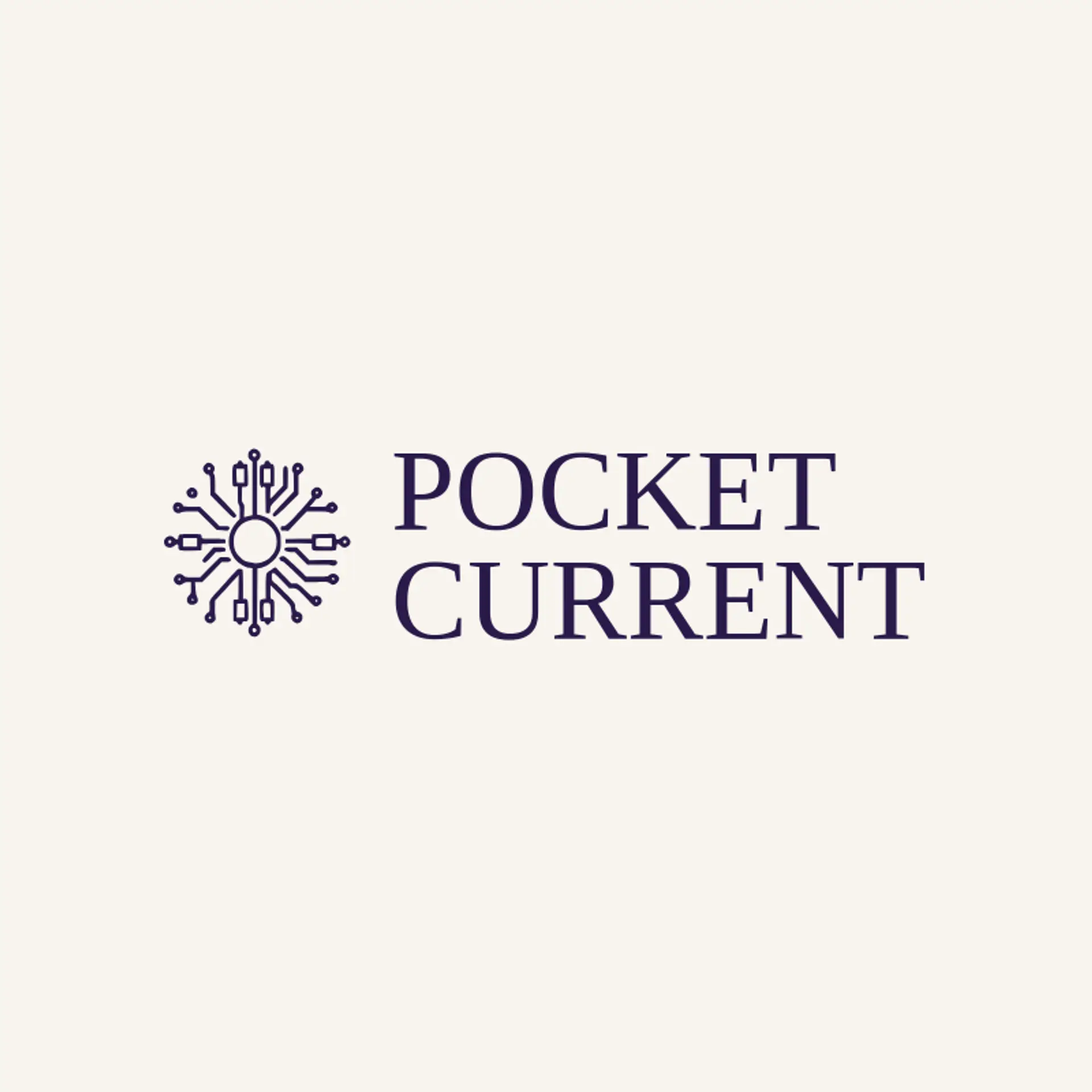 Pocket Current logo for electronics