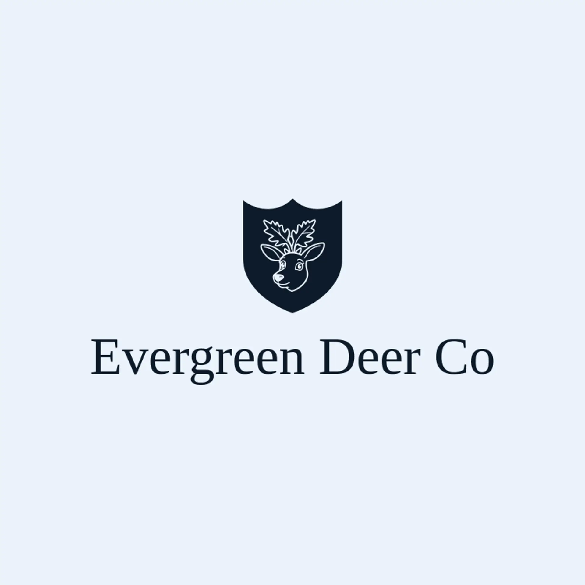 Evergreen Deer Co logo for deer hunting