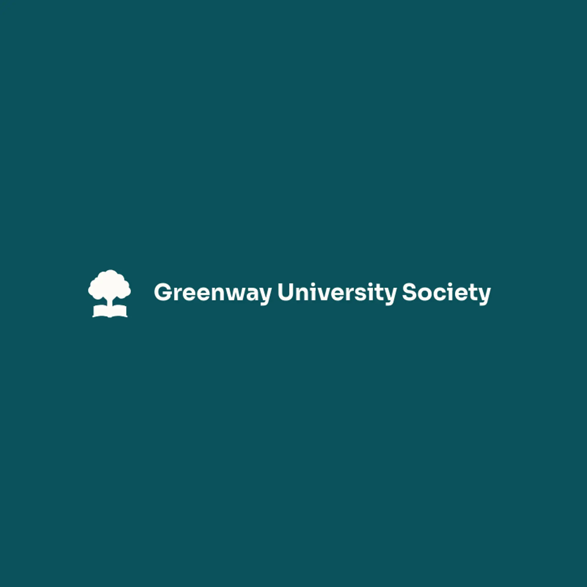 Greenway University Society logo for university