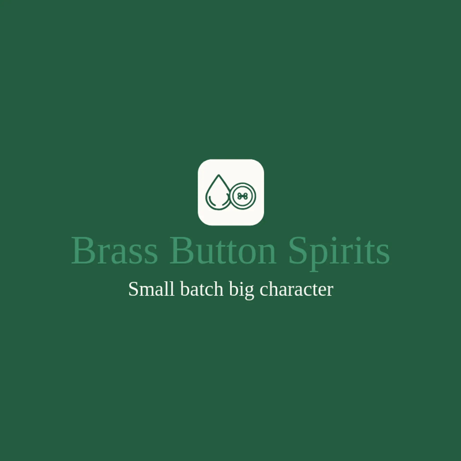 Brass Button Spirits logo for whiskey