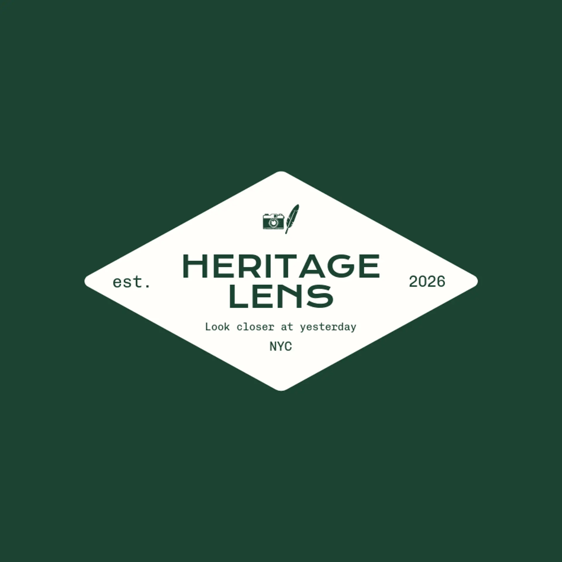 Heritage Lens logo for history