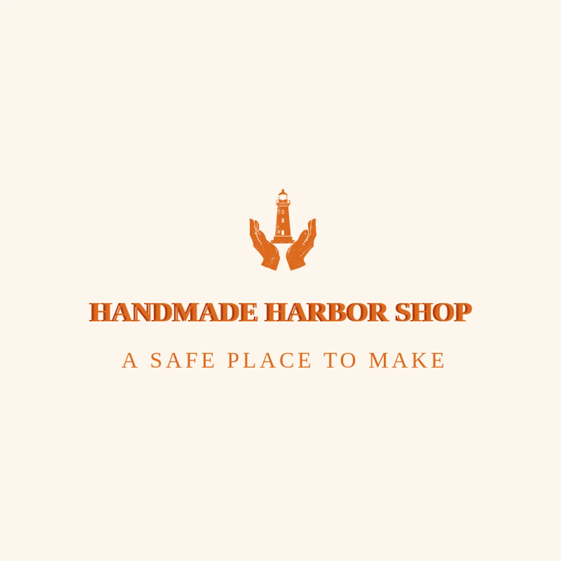 Handmade Harbor Shop logo for hands