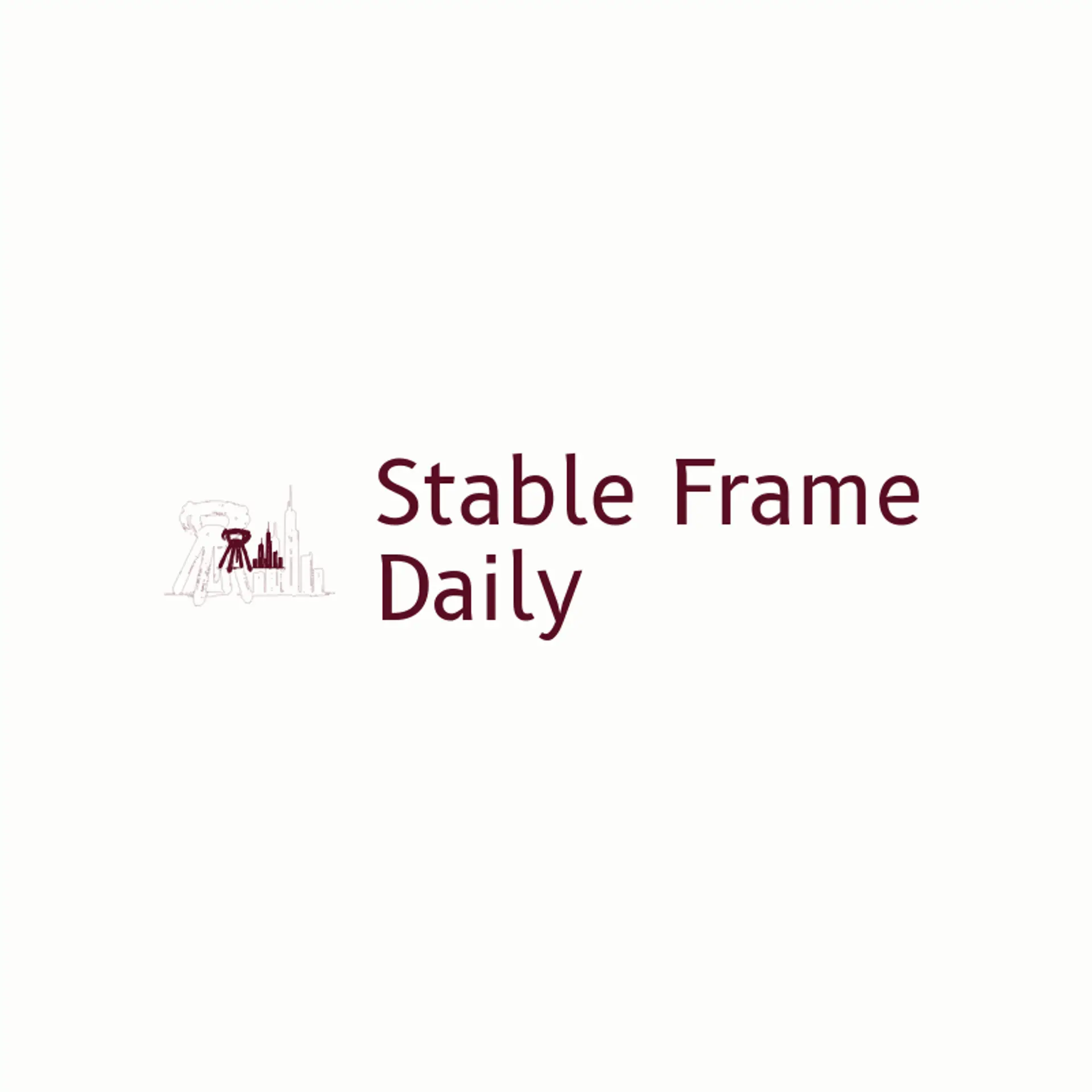 Stable Frame Daily logo for vlog