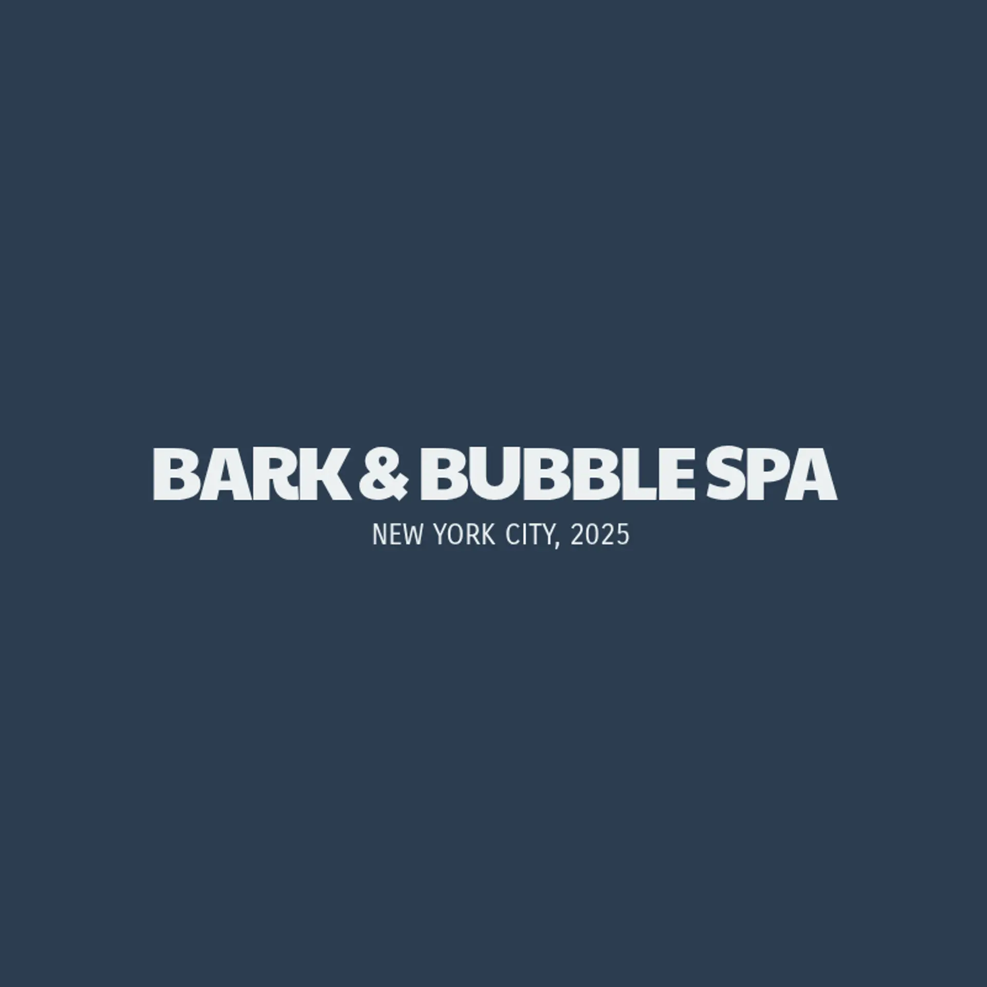 Bark & Bubble Spa logo for dog daycare training spa