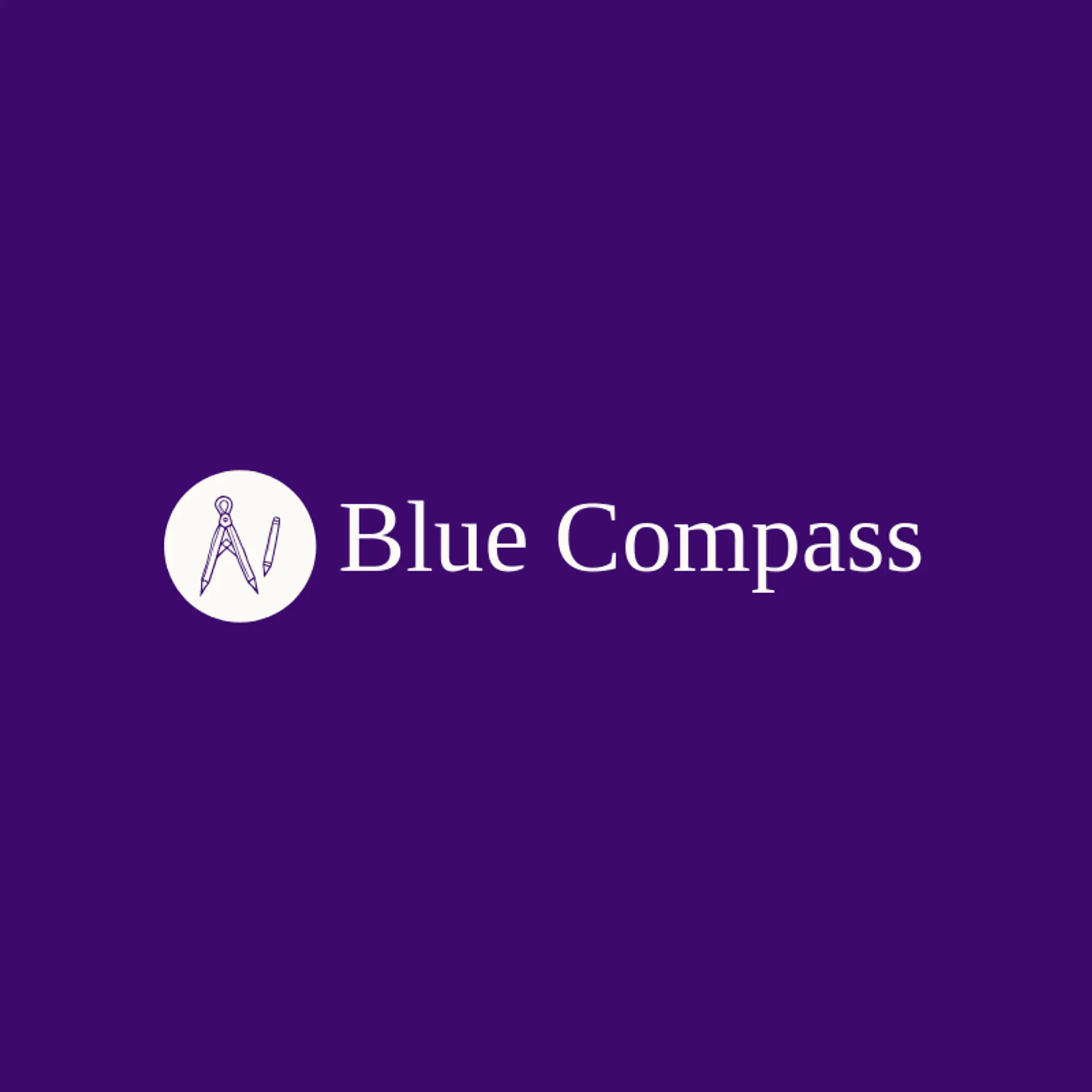 Blue Compass logo for geometry