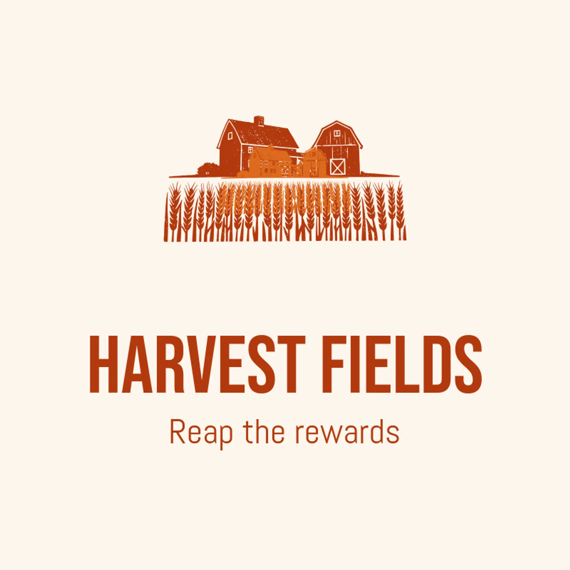 Harvest Fields logo for house