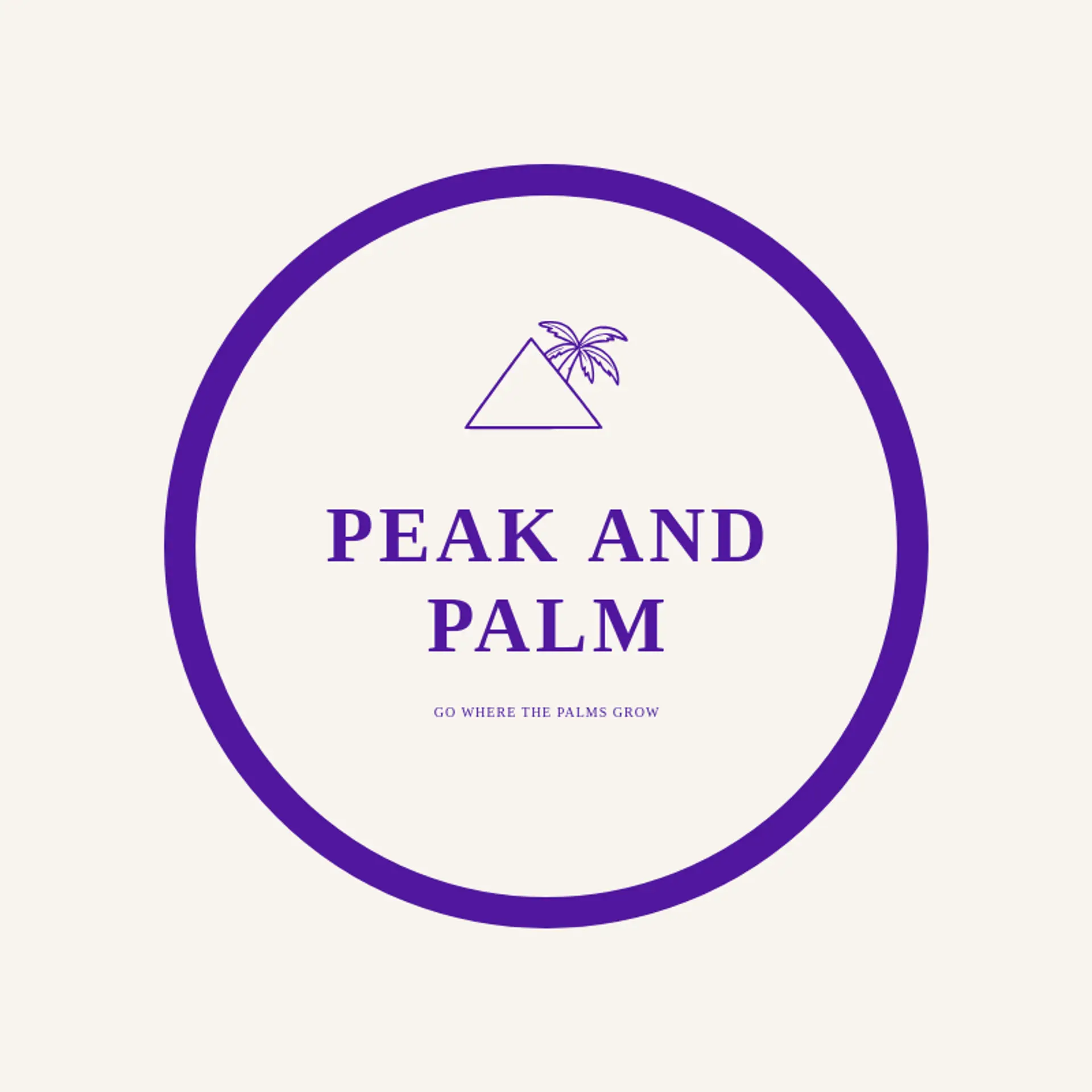 Peak and Palm logo for pyramid