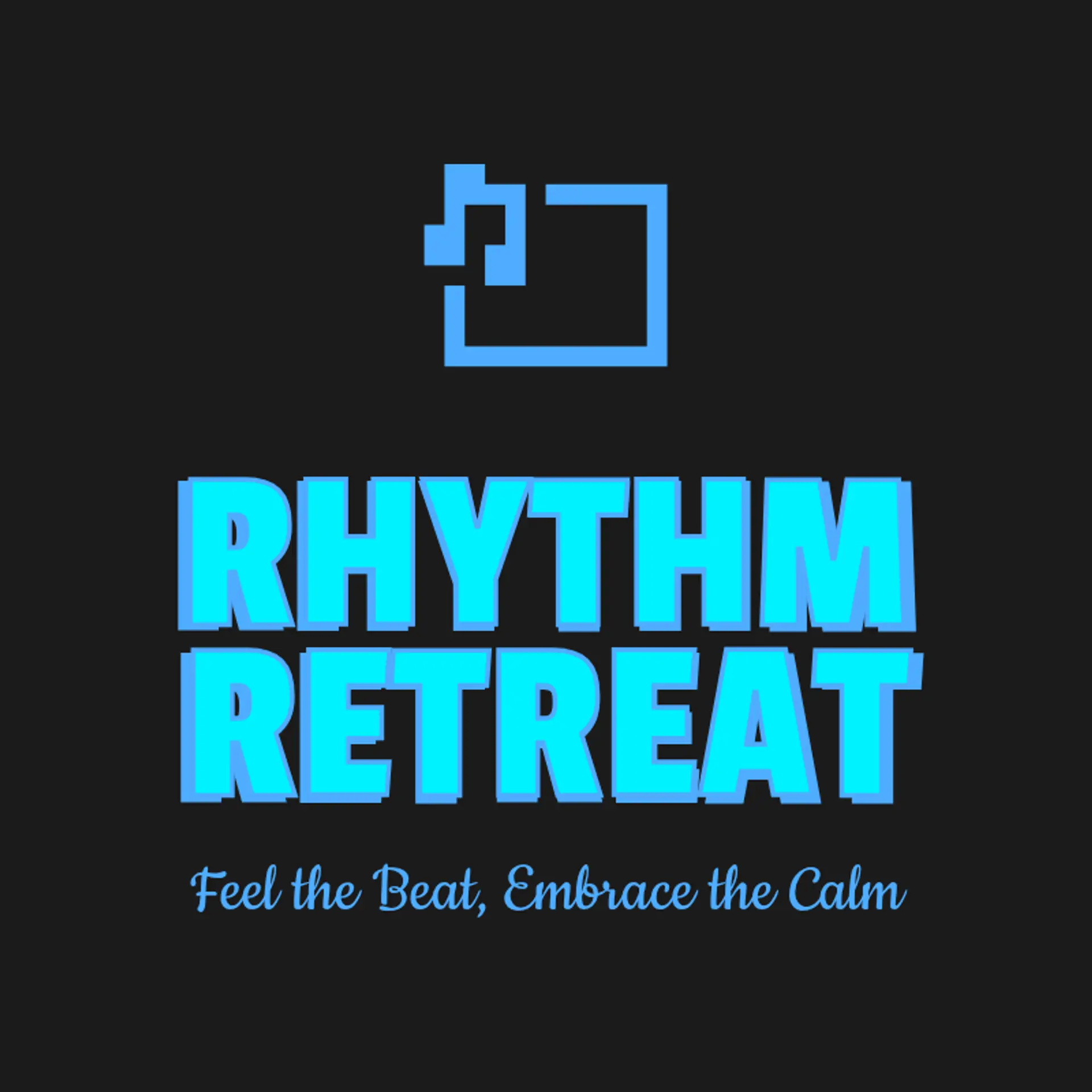 Rhythm Retreat logo for cool music