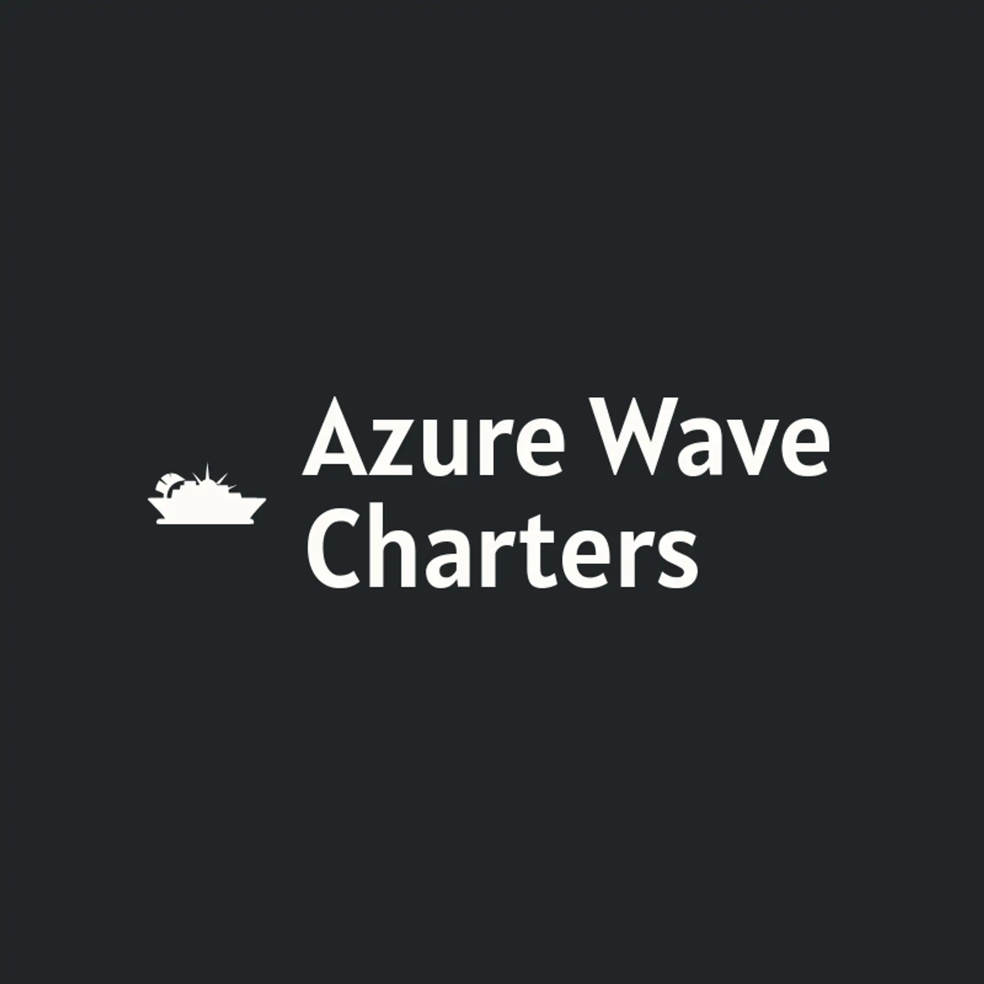 Azure Wave Charters logo for cruise