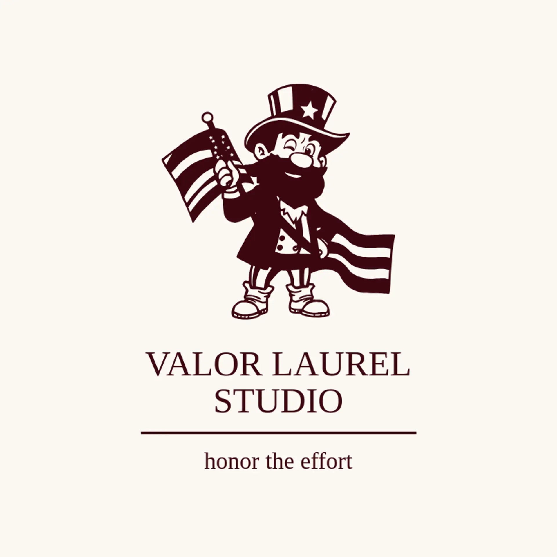 Valor Laurel Studio logo for patriot