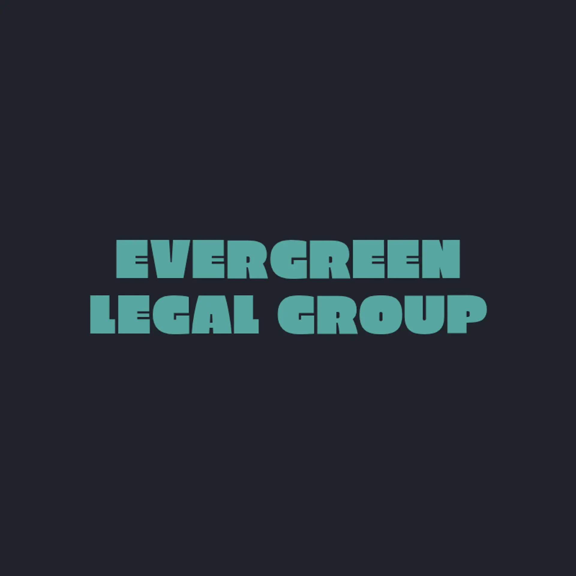 Evergreen Legal Group logo for law office