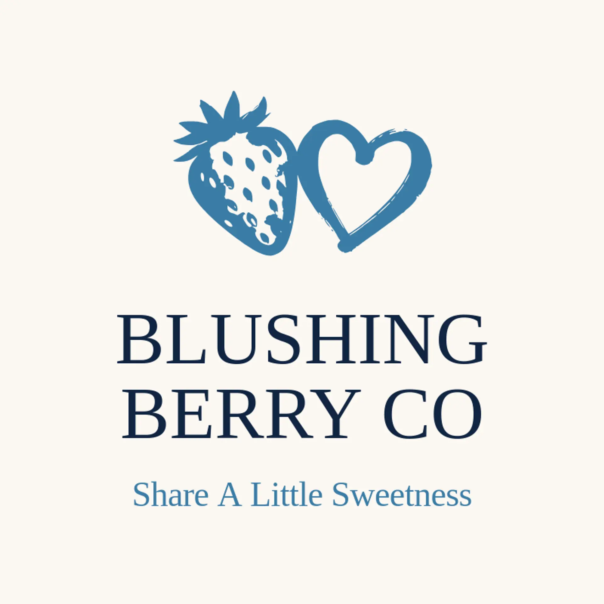 Blushing Berry Co logo for valentine