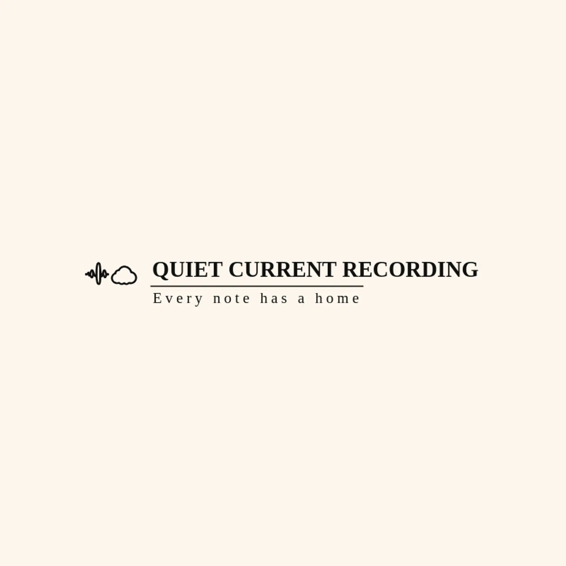 Quiet Current Recording logo for recording