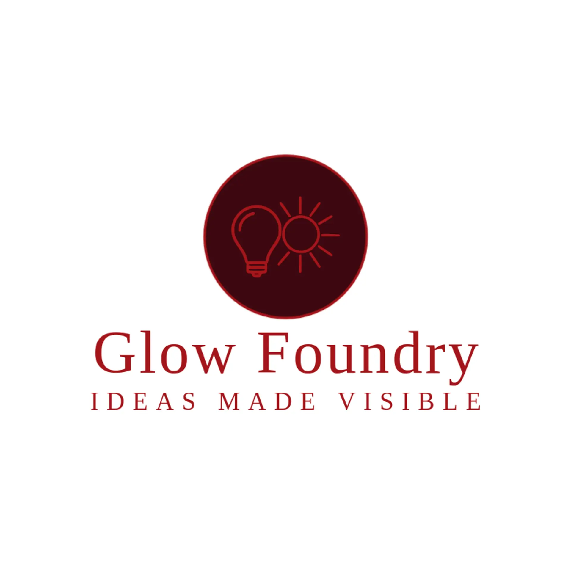 Glow Foundry logo for lightbulb