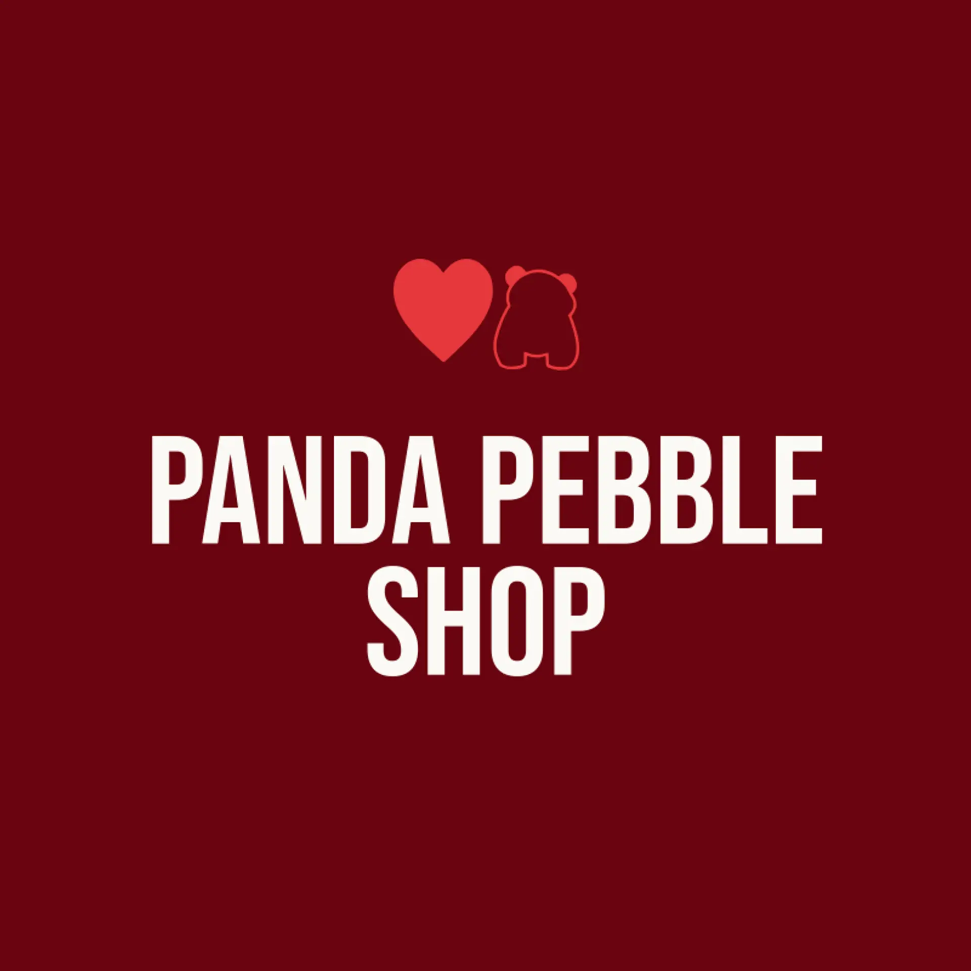 Panda Pebble Shop logo for panda