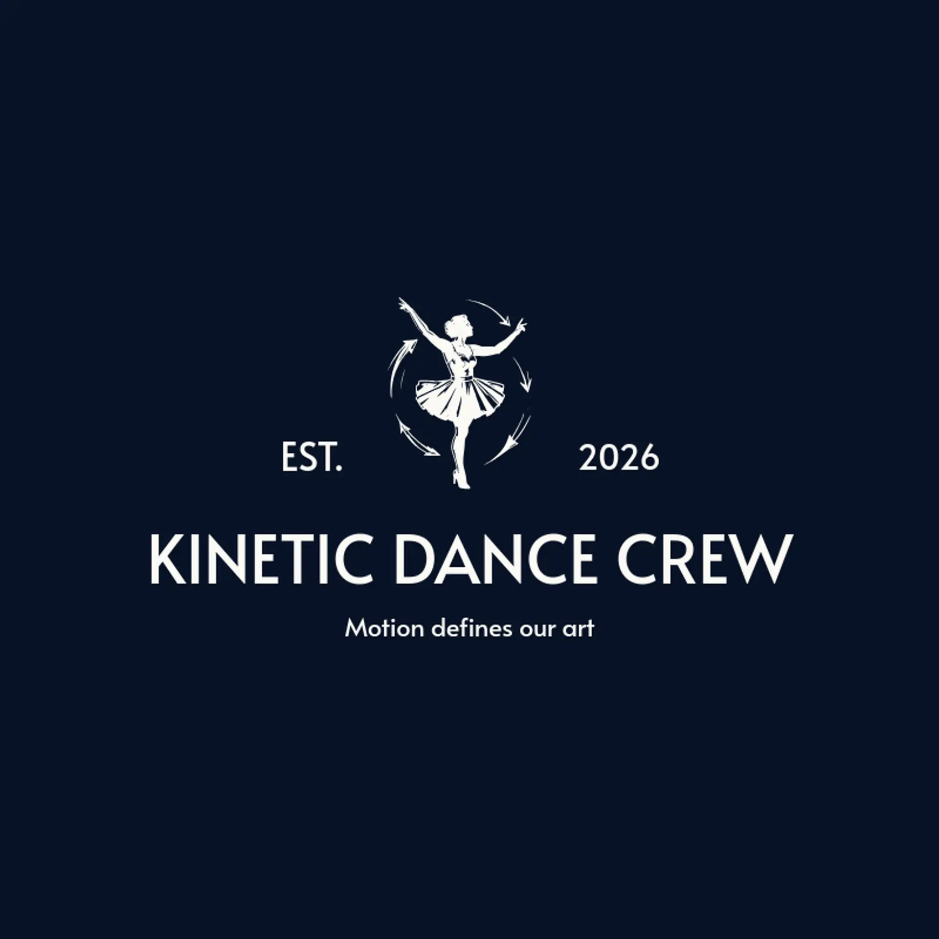 Kinetic Dance Crew logo for dance