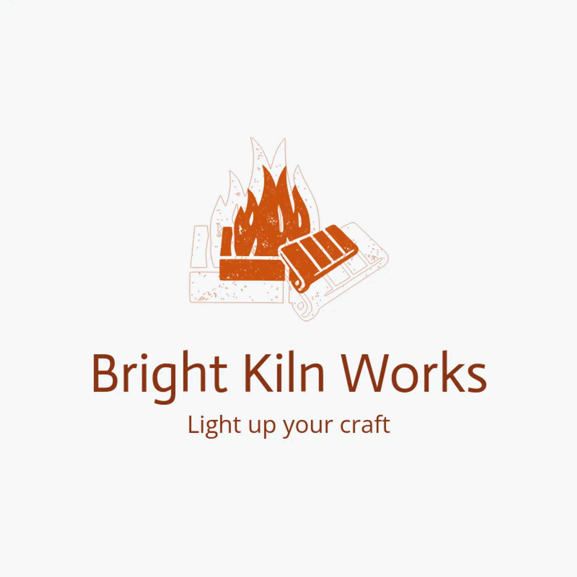 Bright Kiln Works logo for clay