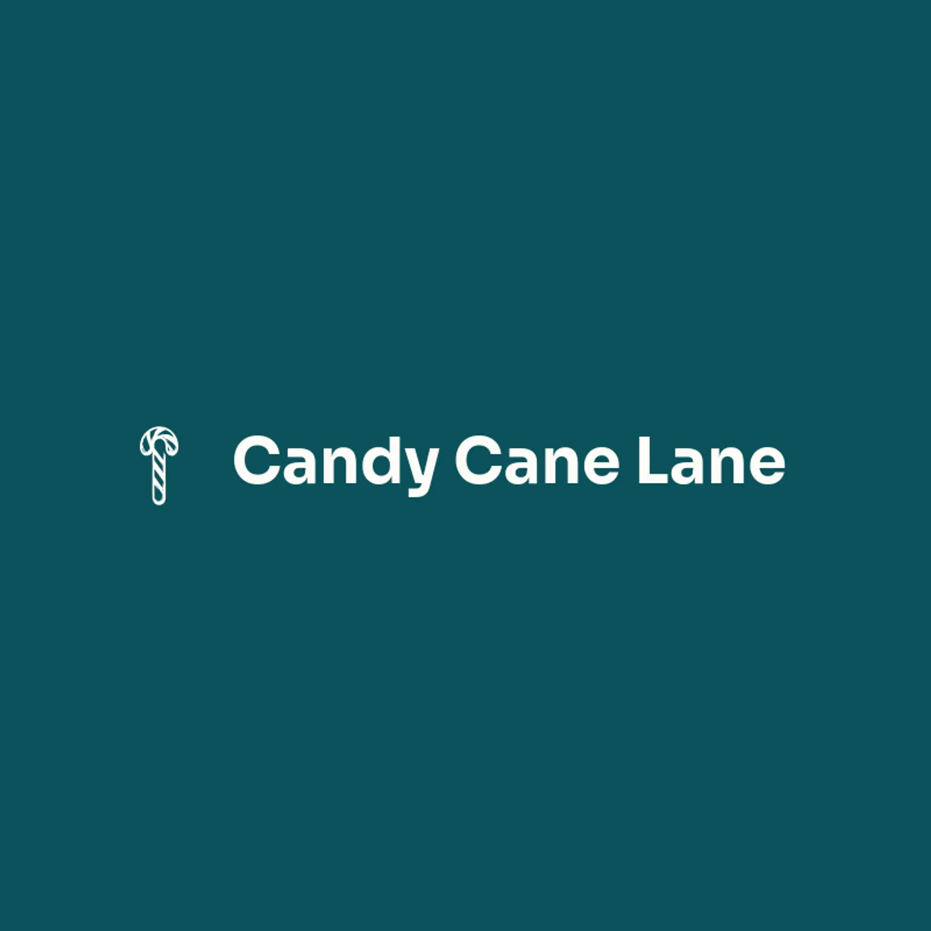 Candy Cane Lane logo for christmas