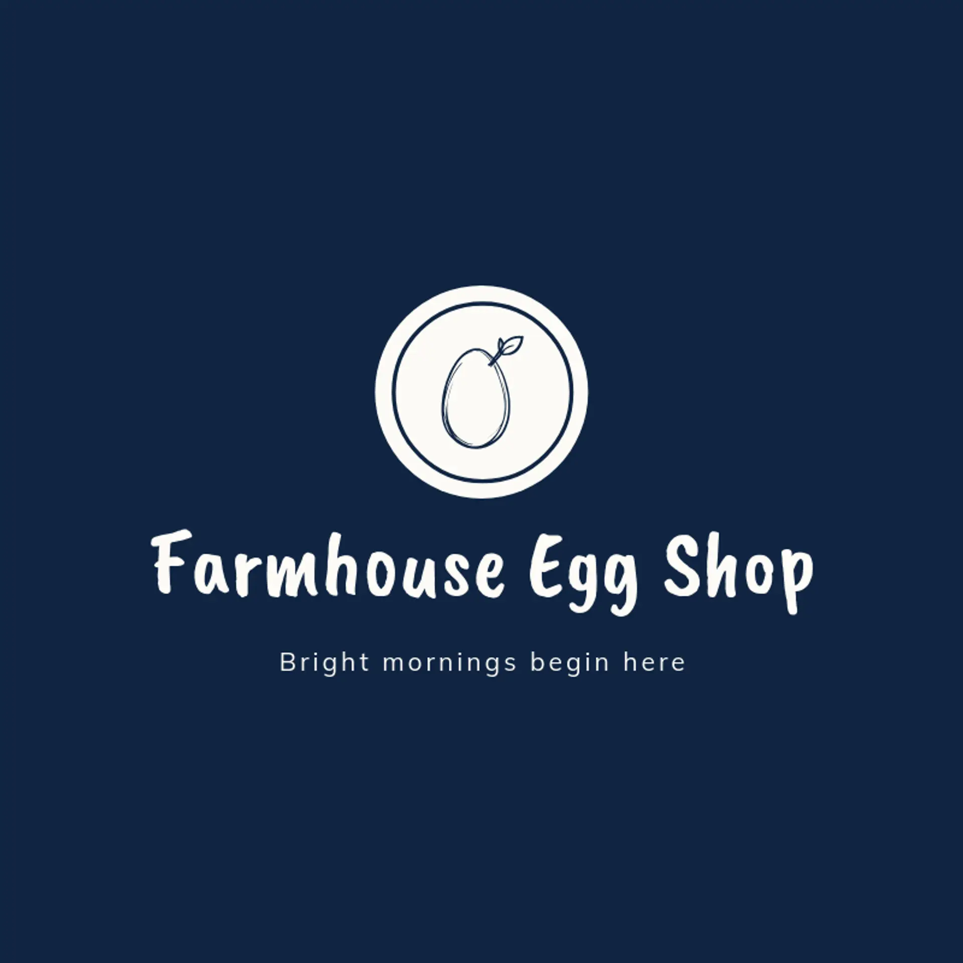 Farmhouse Egg Shop logo for chicken