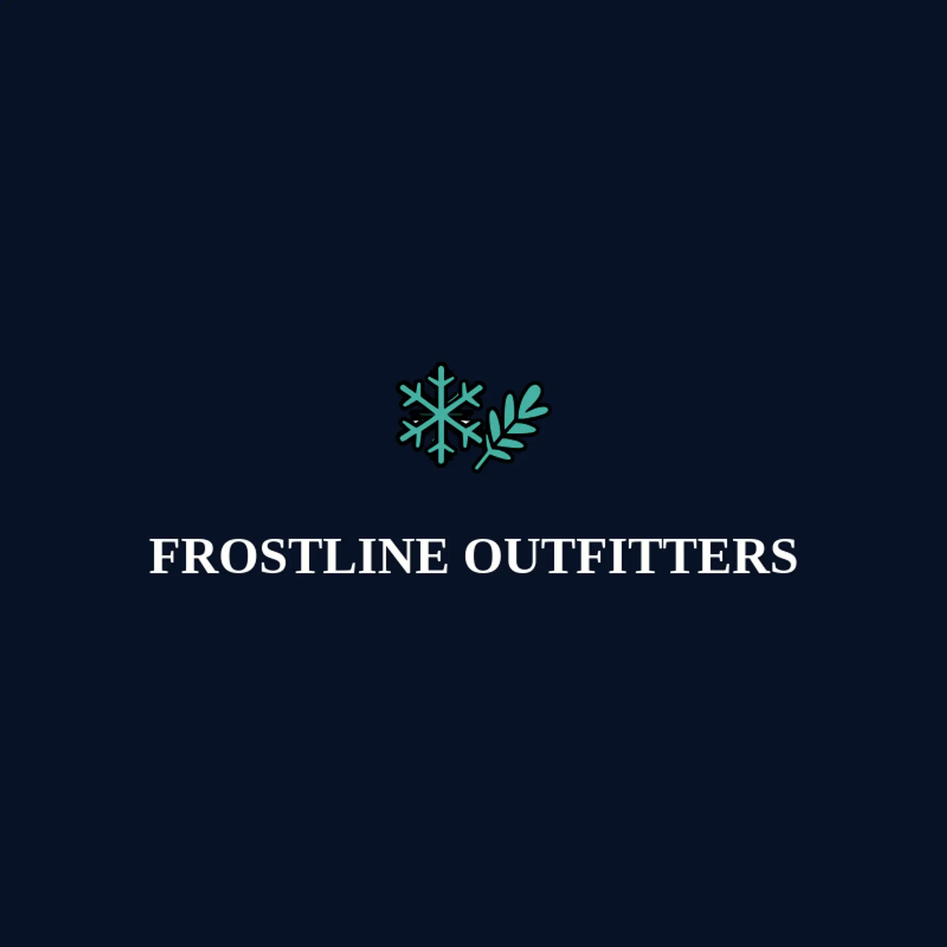 Frostline Outfitters logo for winter