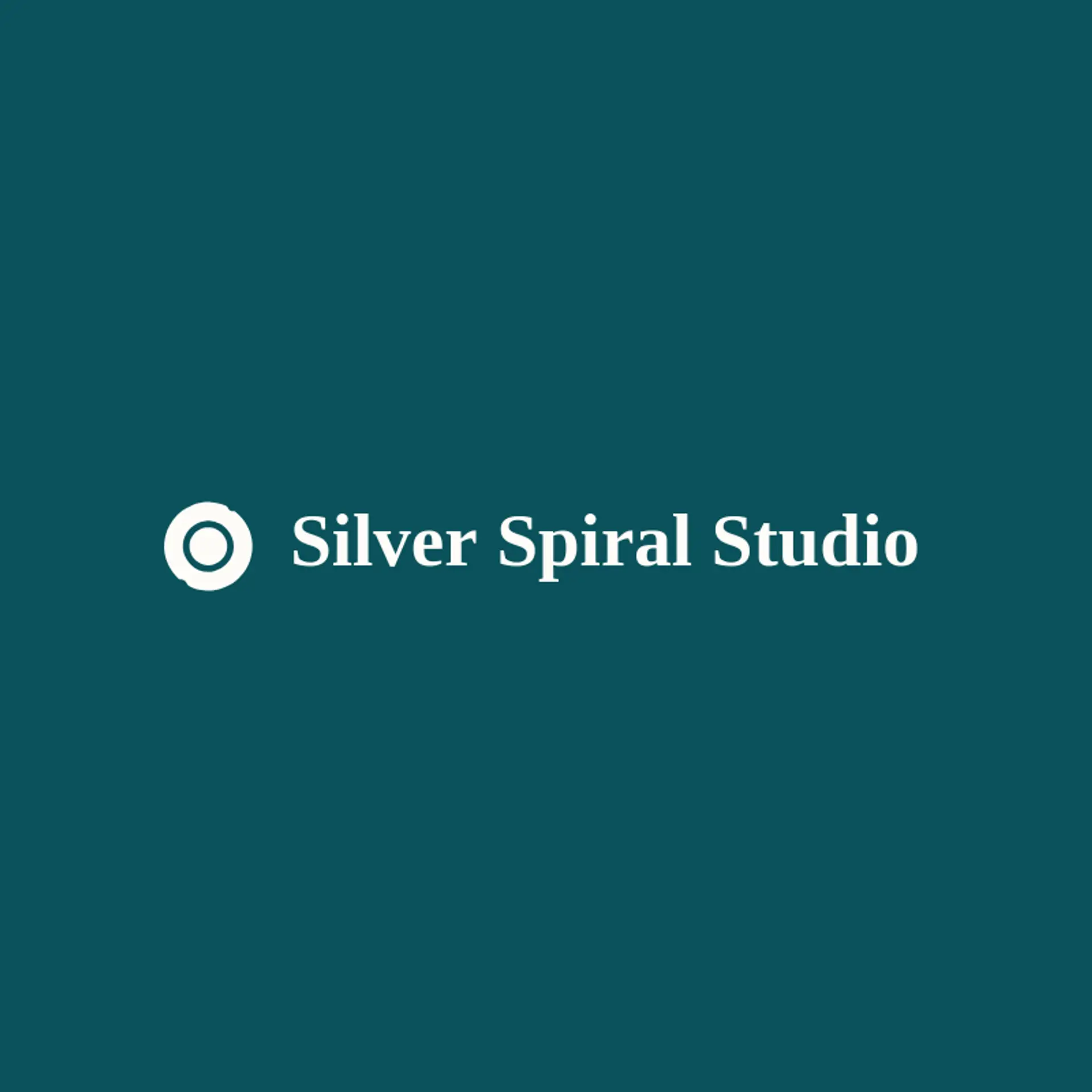 Silver Spiral Studio logo for spiral