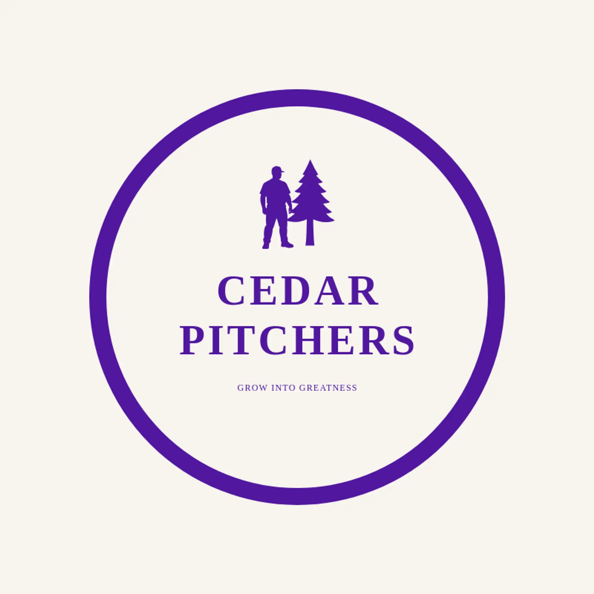 Cedar Pitchers logo for sports team