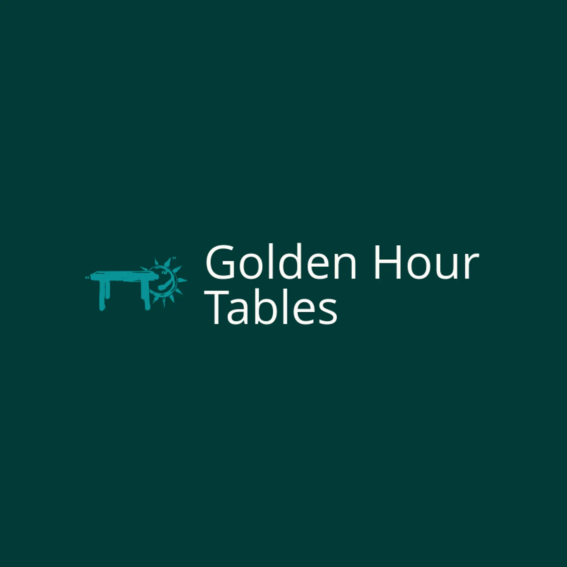 Golden Hour Tables logo for table