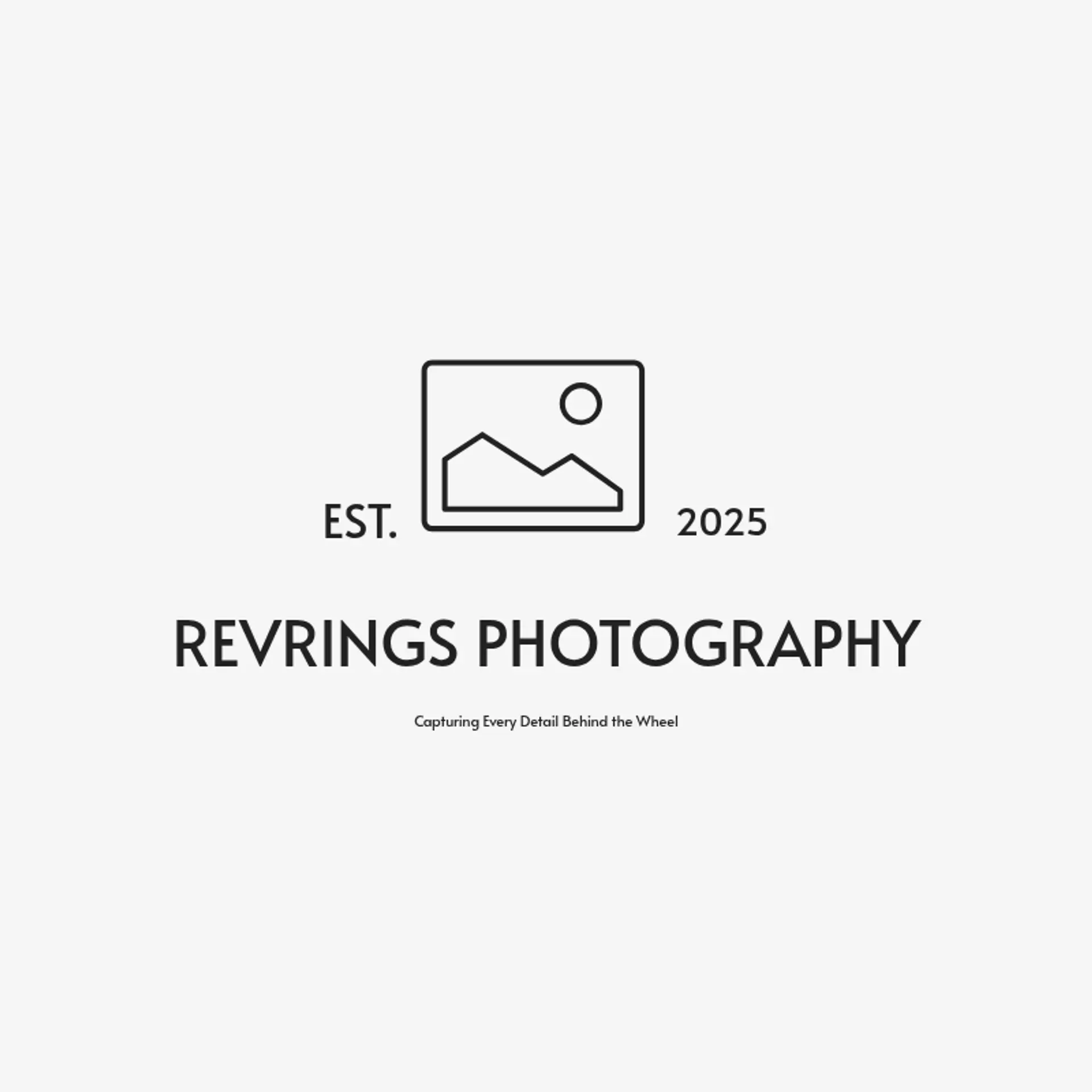 RevRings Photography logo for car photography