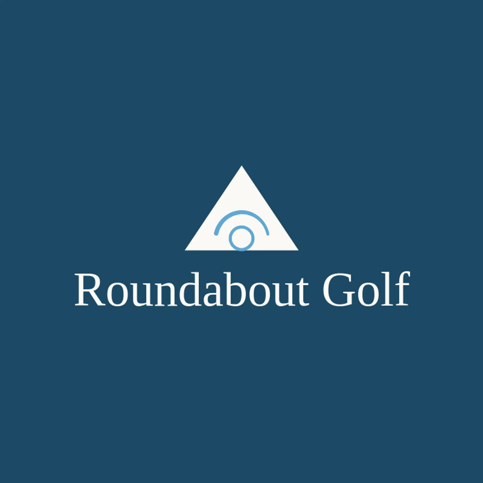 Roundabout Golf logo for golf ball