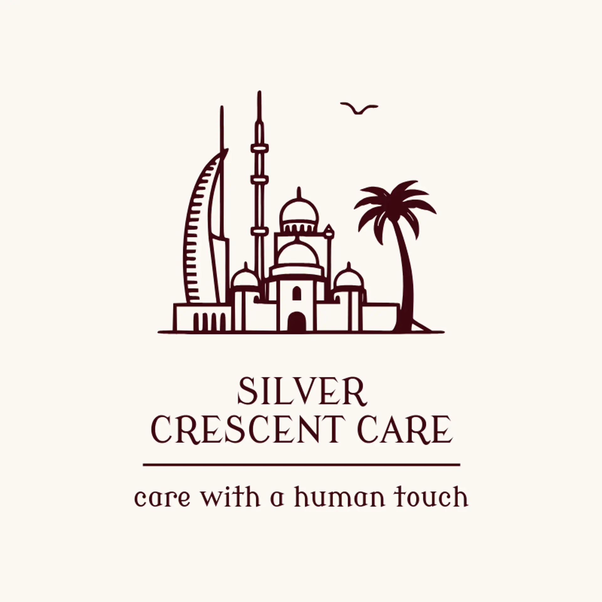 Silver Crescent Care logo for dubai