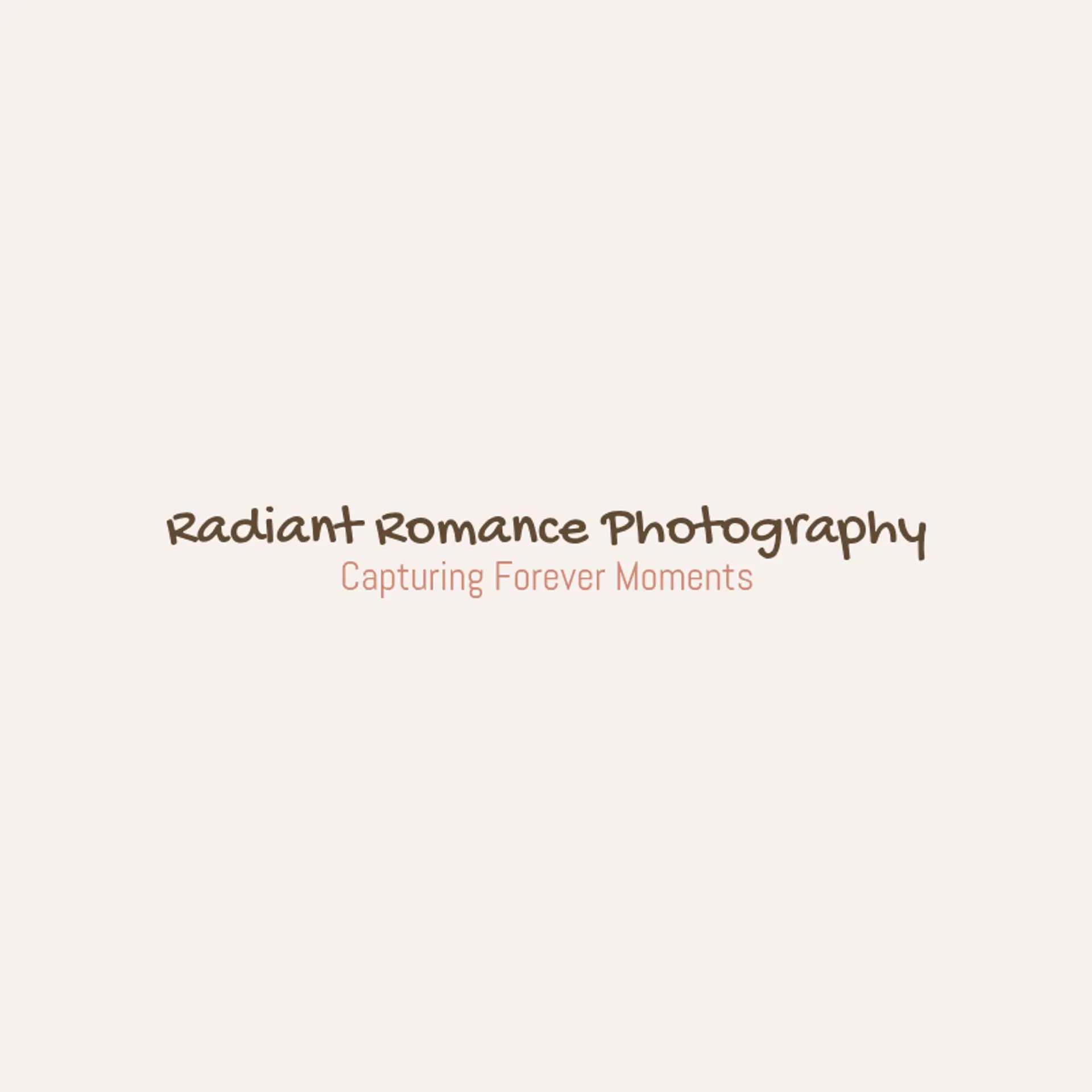 Radiant Romance Photography logo for wedding photographer