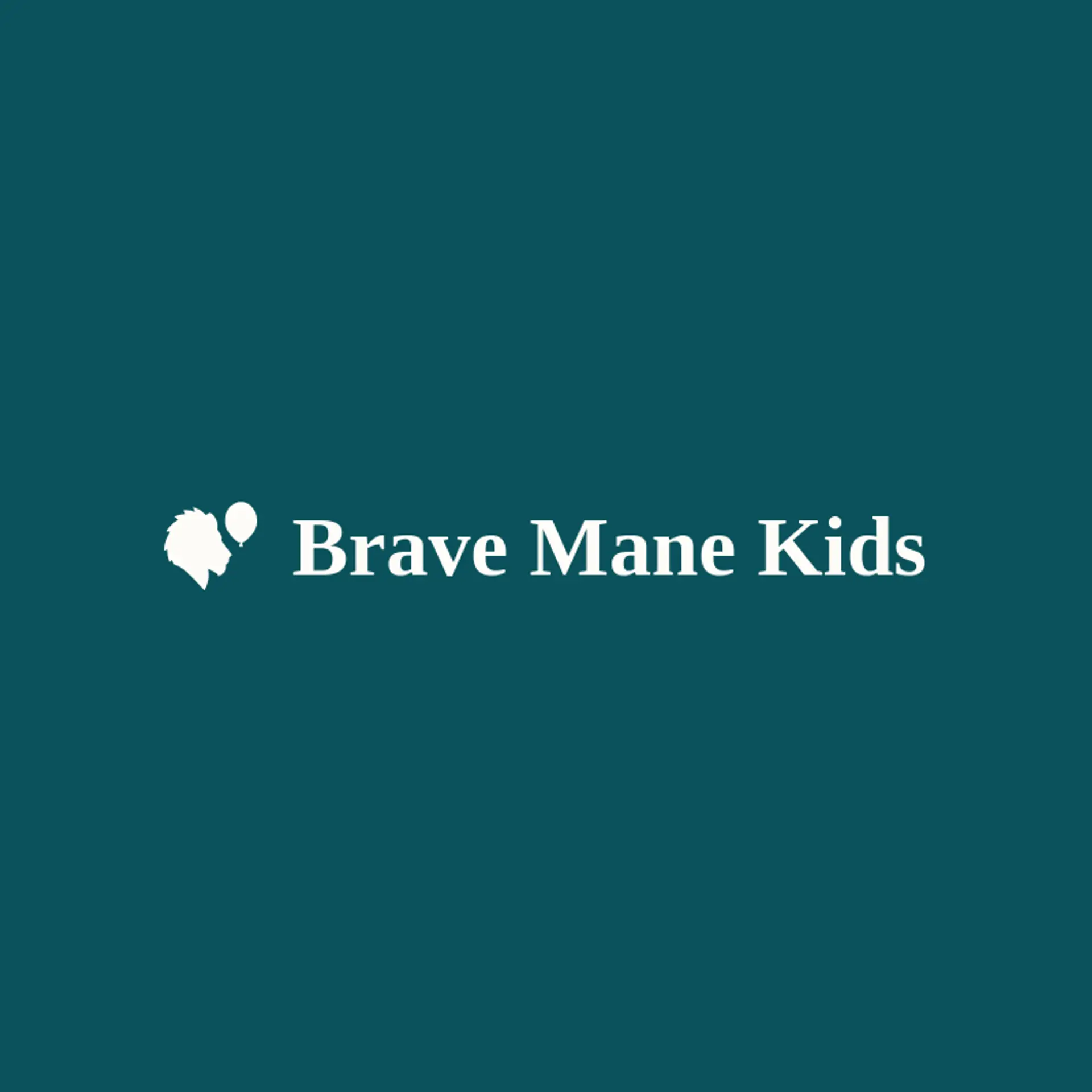 Brave Mane Kids logo for lion head