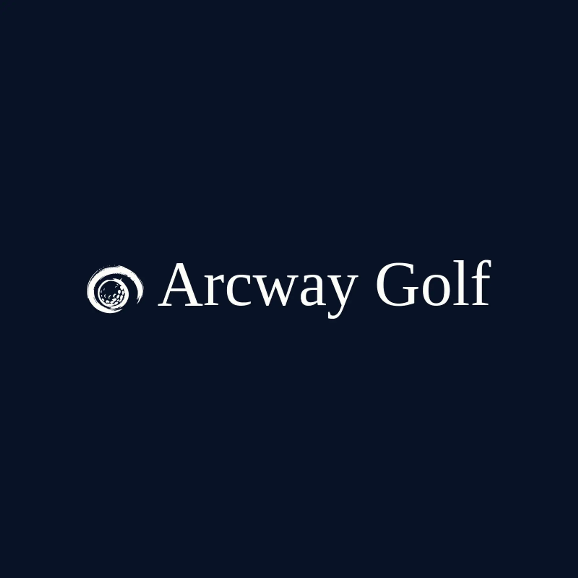 Arcway Golf logo for golf ball