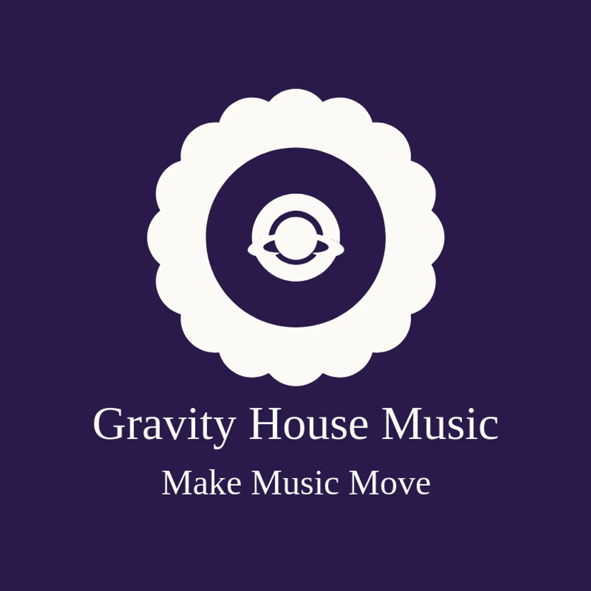 Gravity House Music logo for saturn