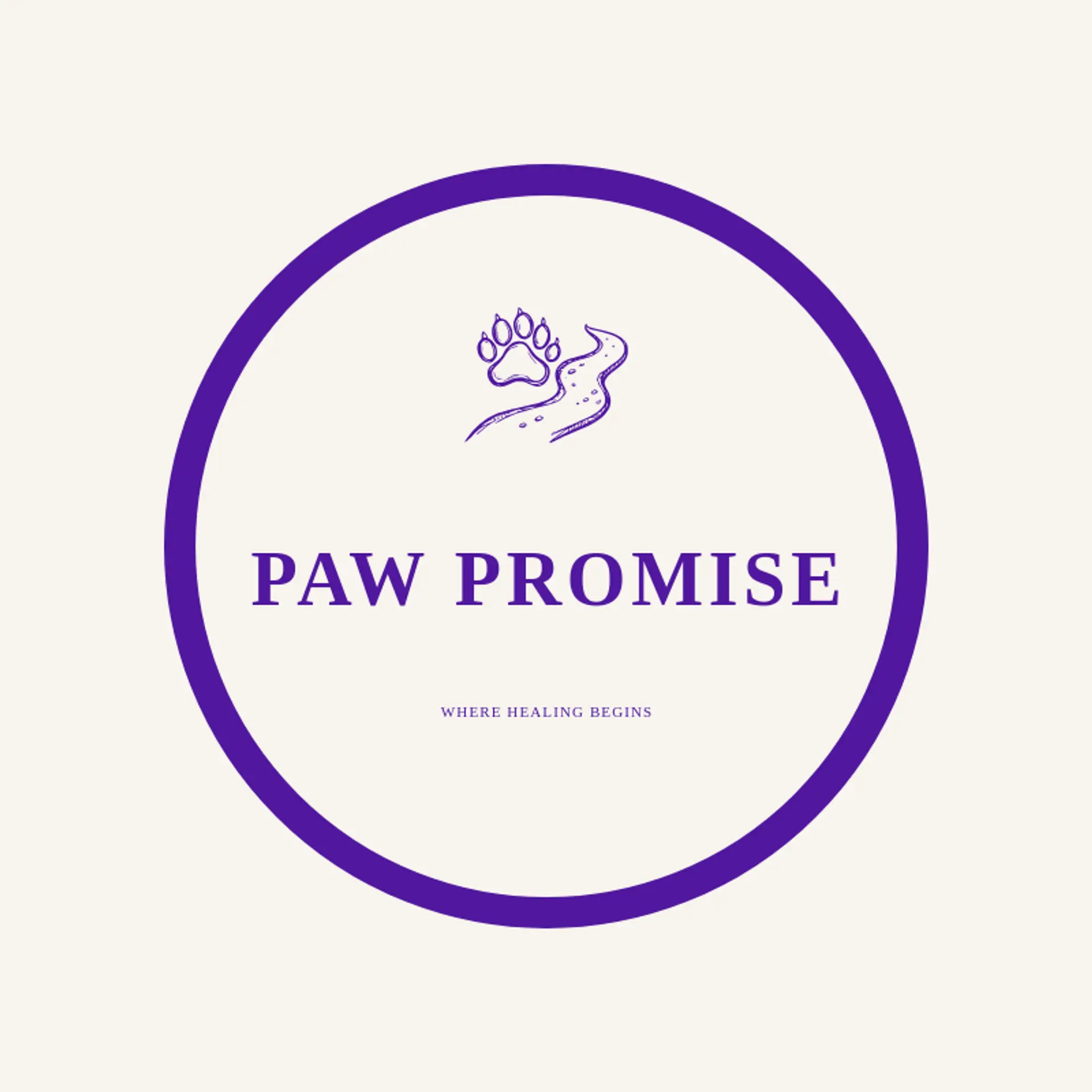 Paw Promise logo for animal shelter