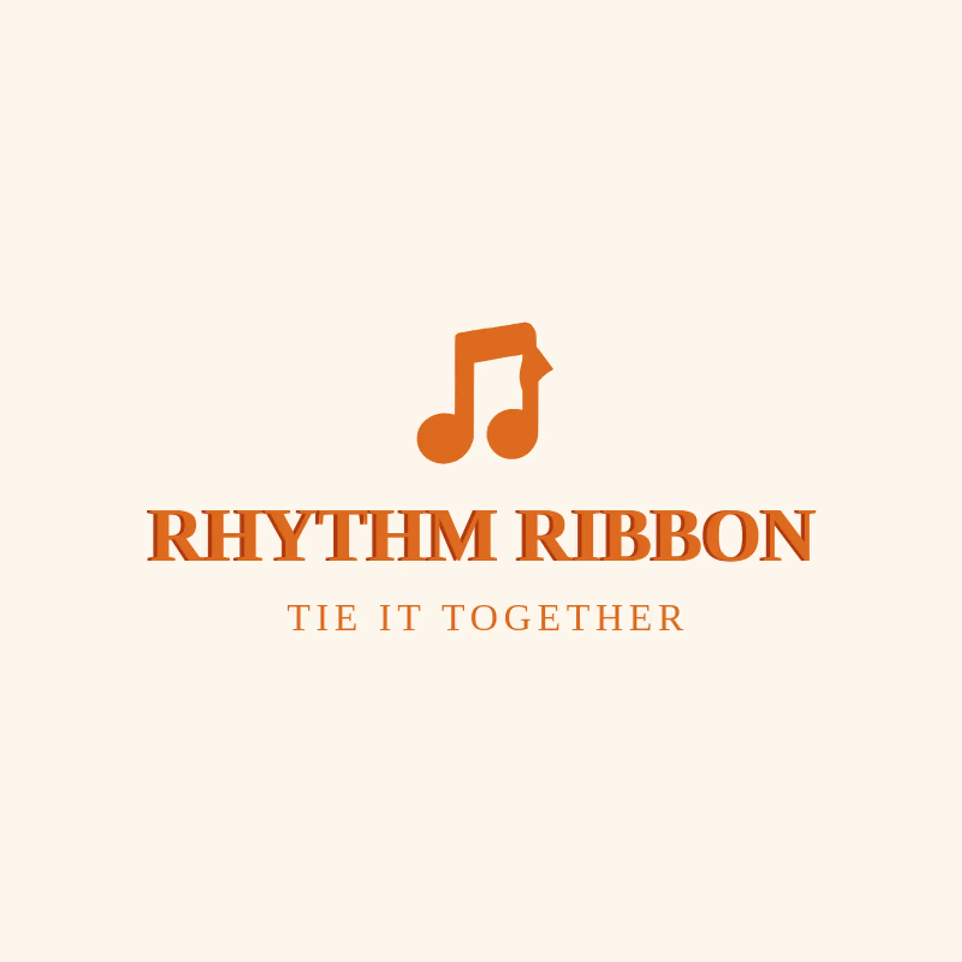 Rhythm Ribbon logo for music note