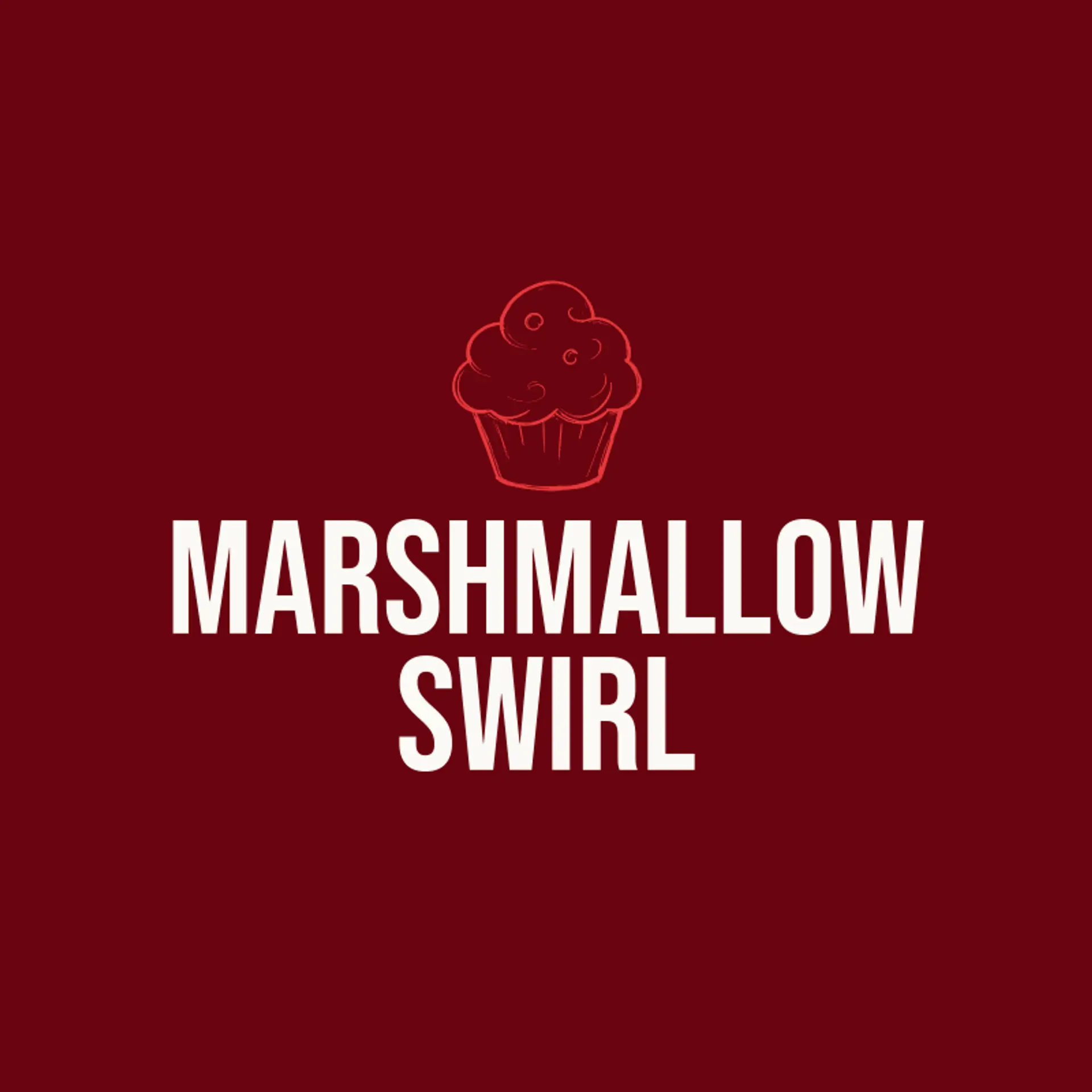 Marshmallow Swirl logo for cupcake