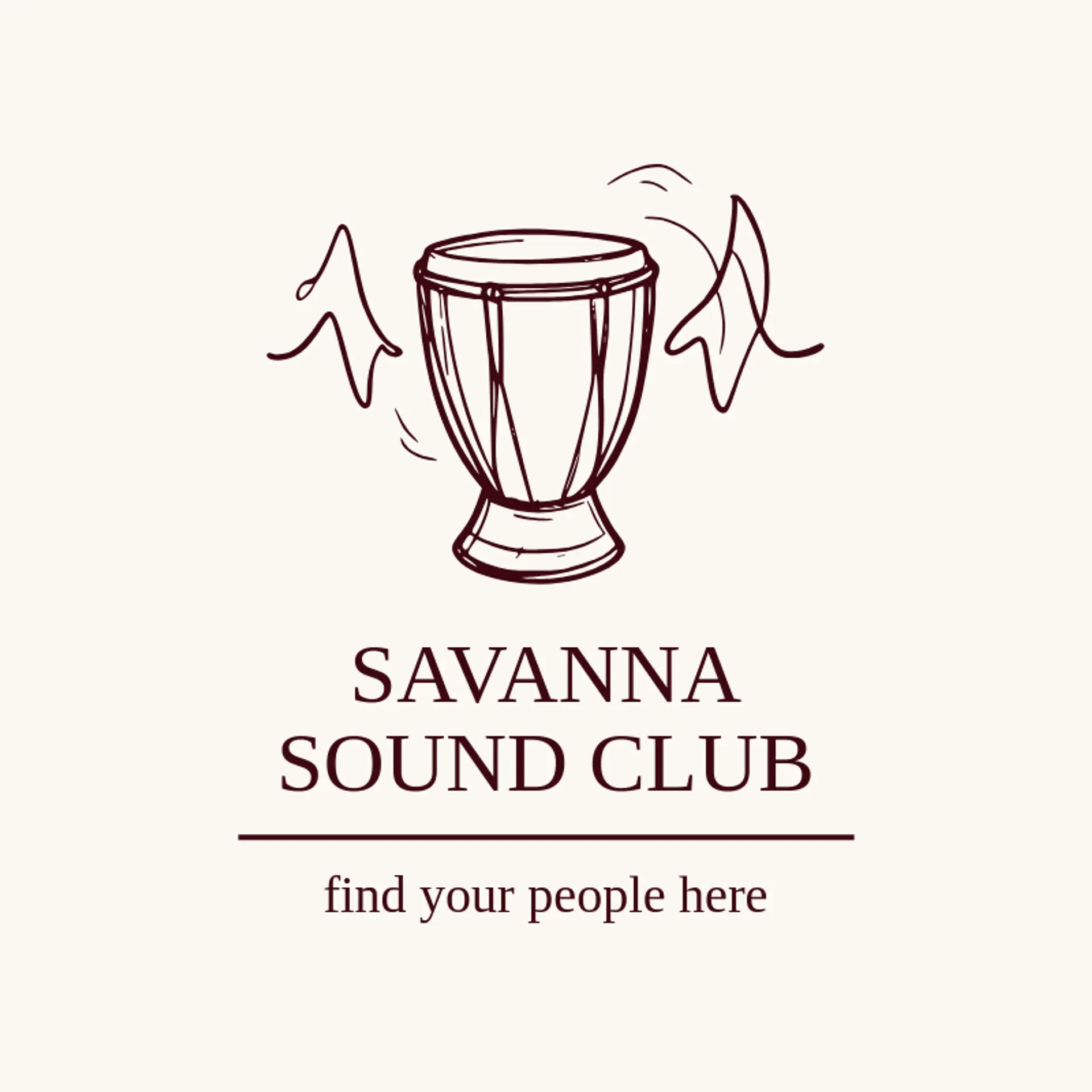 Savanna Sound Club logo for african