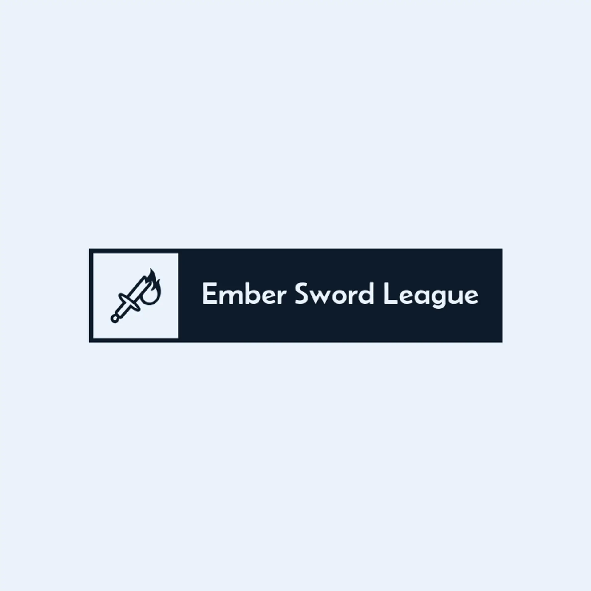 Ember Sword League logo for game