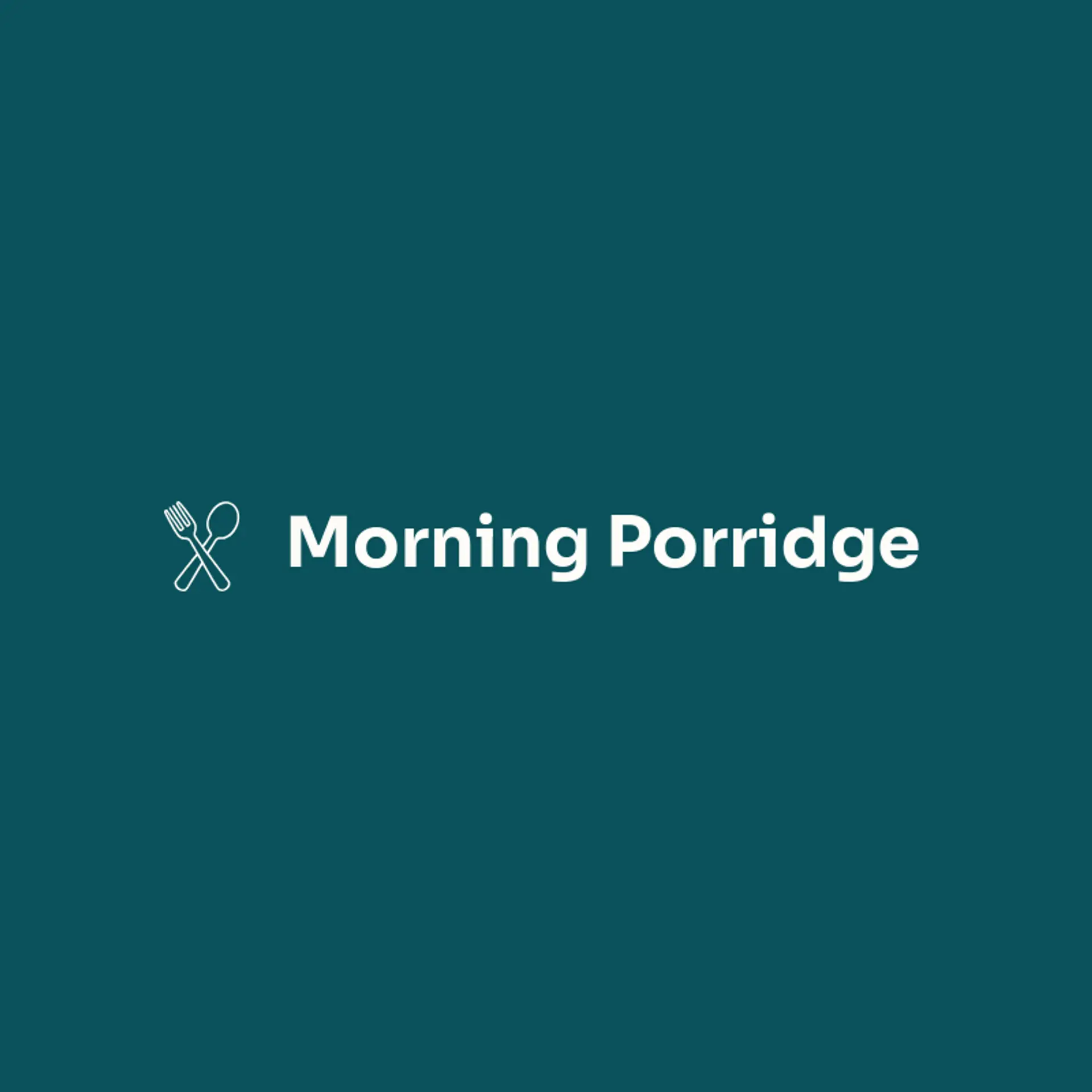 Morning Porridge logo for canteen