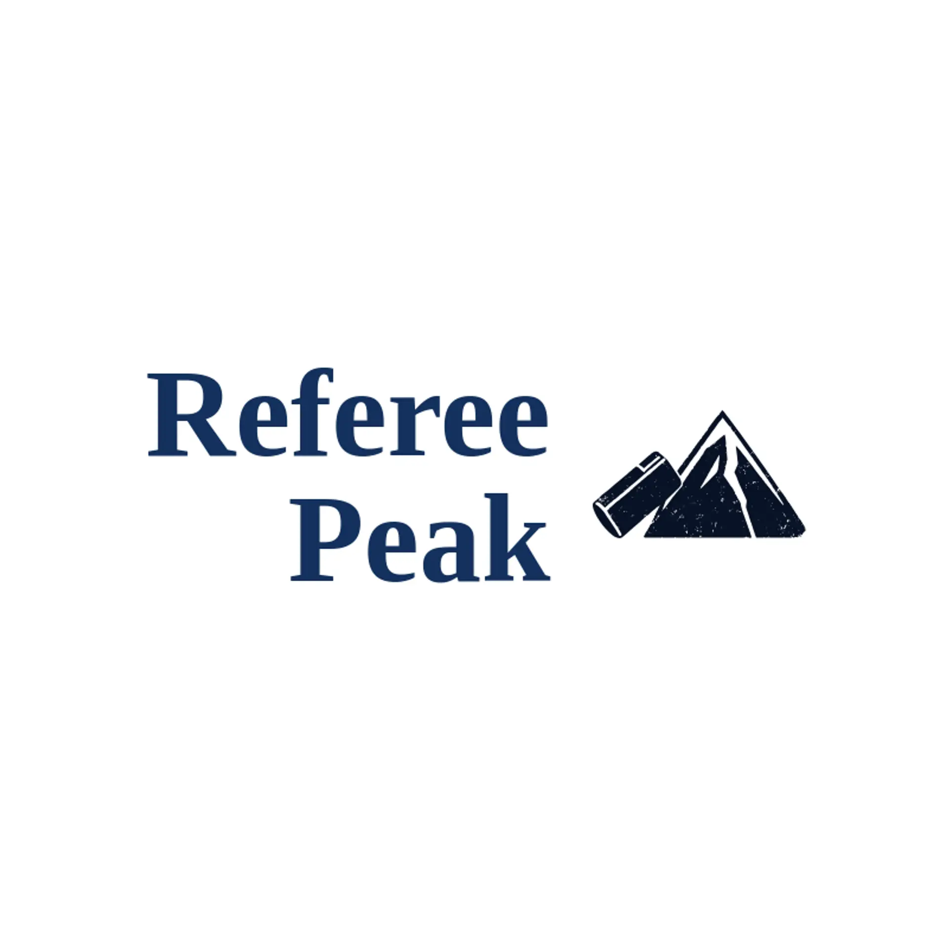 Referee Peak logo for sports team