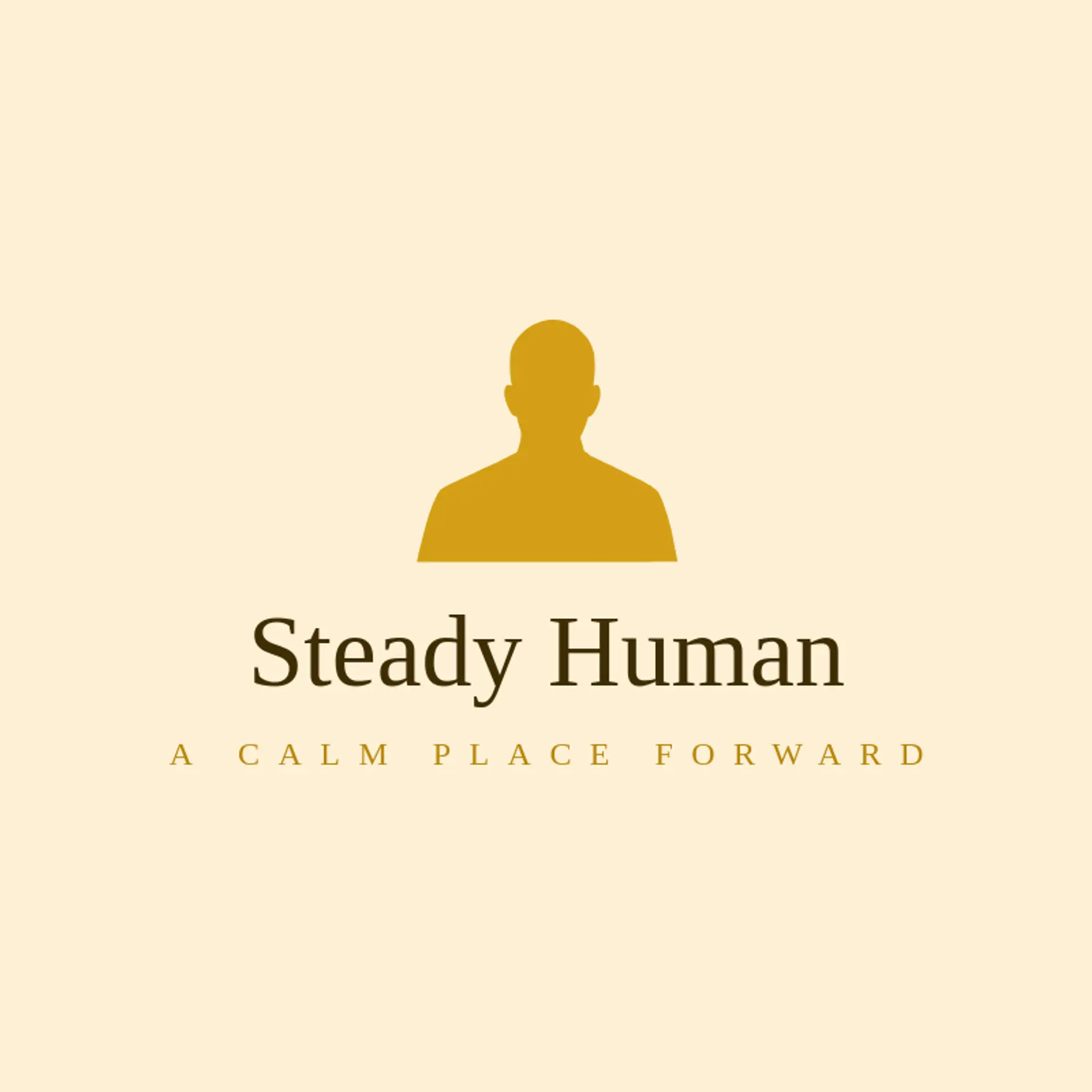 Steady Human logo for person