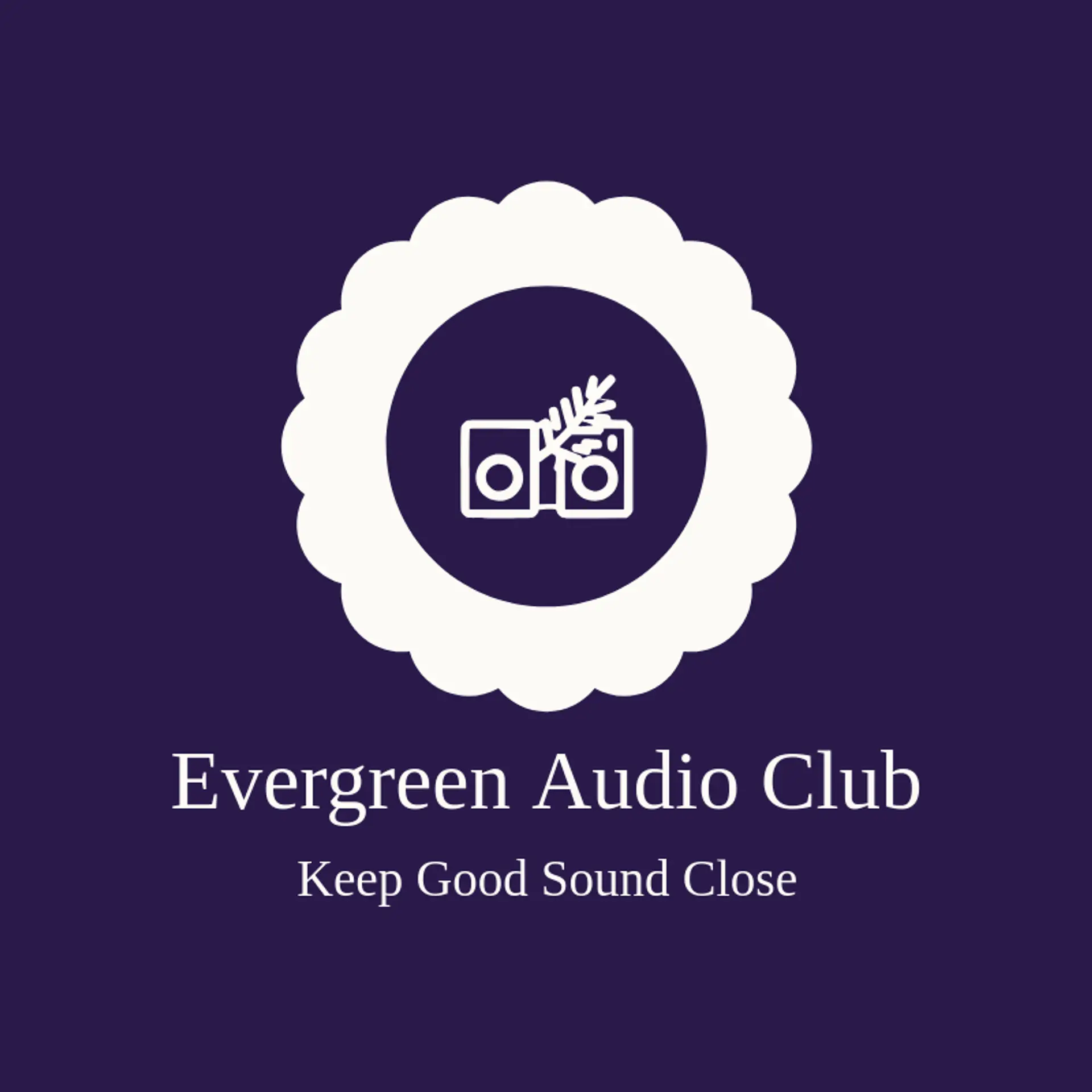 Evergreen Audio Club logo for stereo