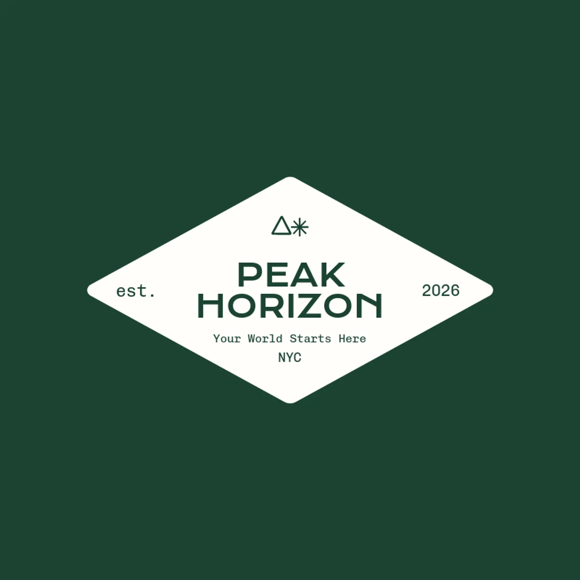 Peak Horizon logo for airline