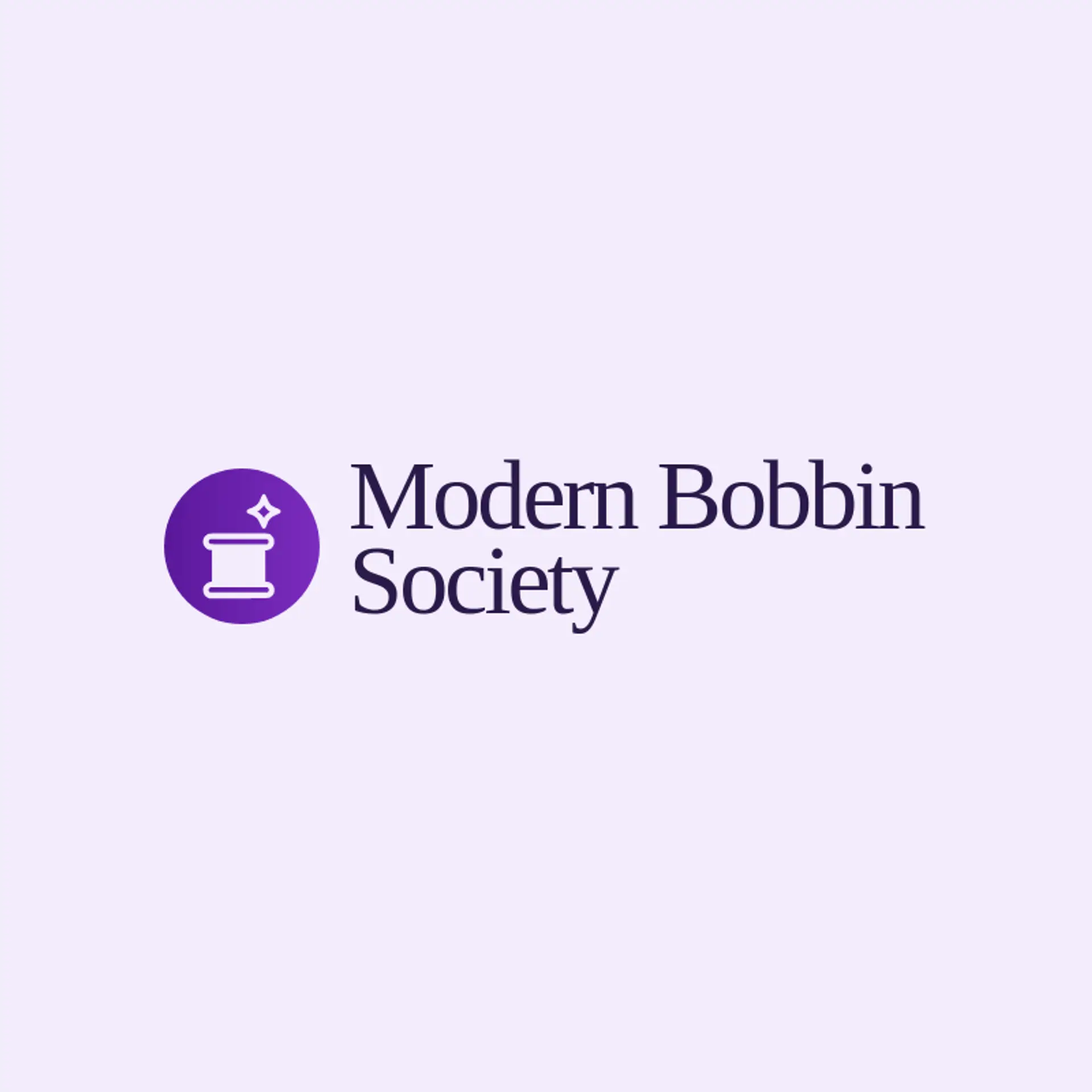 Modern Bobbin Society logo for sewing